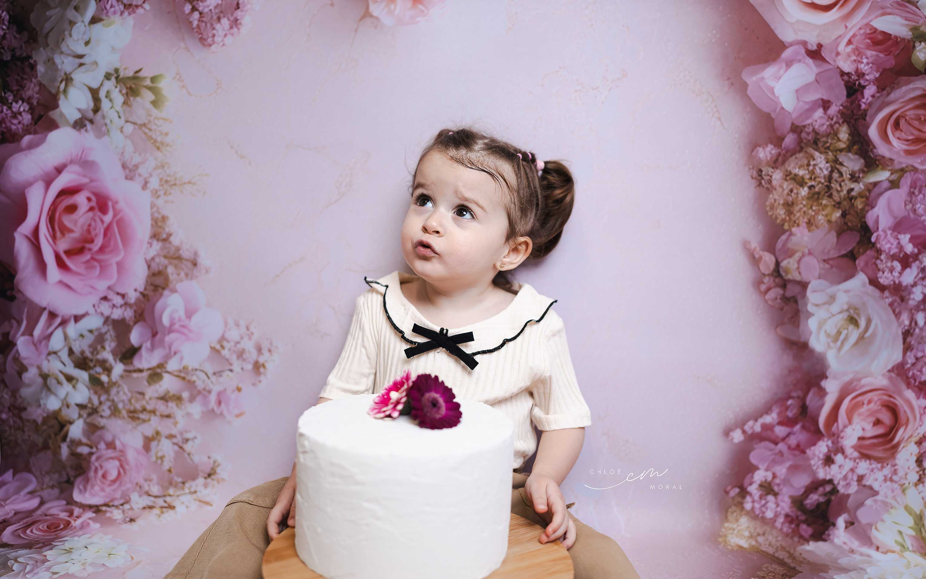 Kate Printemps Fleurs Rose Tapis de sol en Caoutchouc conçue par Mini MakeBelieve - Kate Backdrop FR