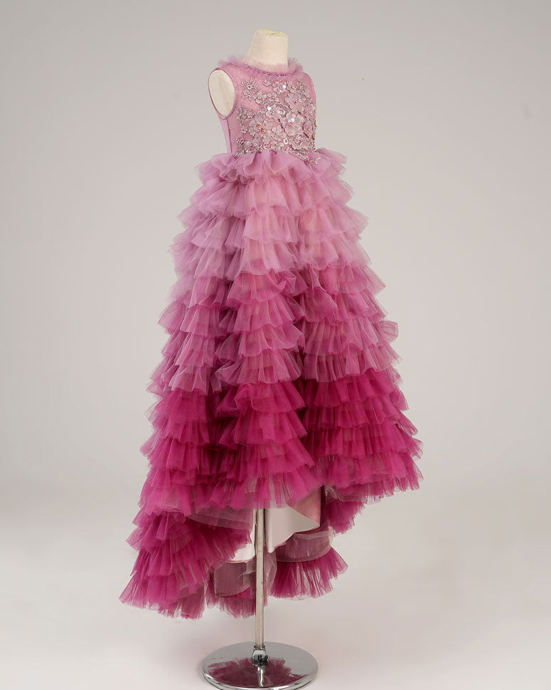 Kate Printemps/Été Rose Violet Enfant Robe à volants Pour la Photographie - Kate Backdrop FR