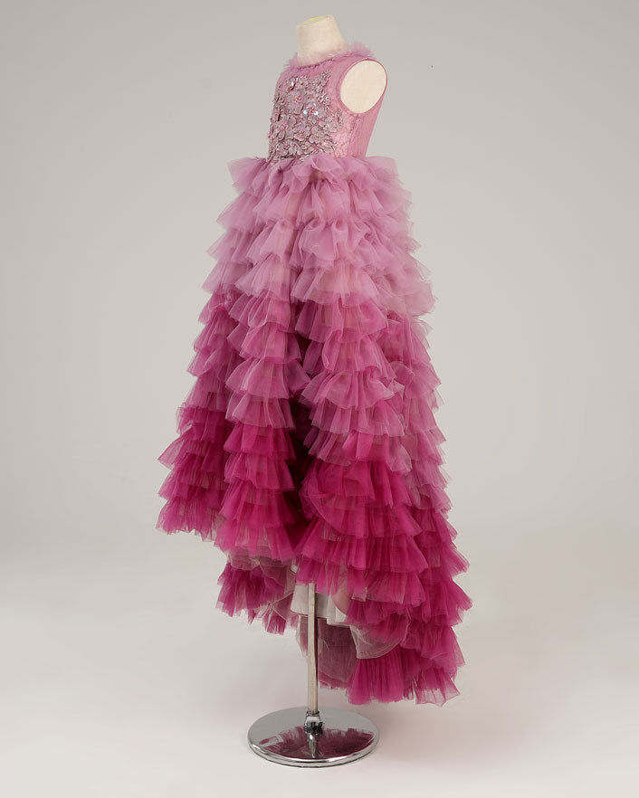 Kate Printemps/Été Rose Violet Enfant Robe à volants Pour la Photographie - Kate Backdrop FR