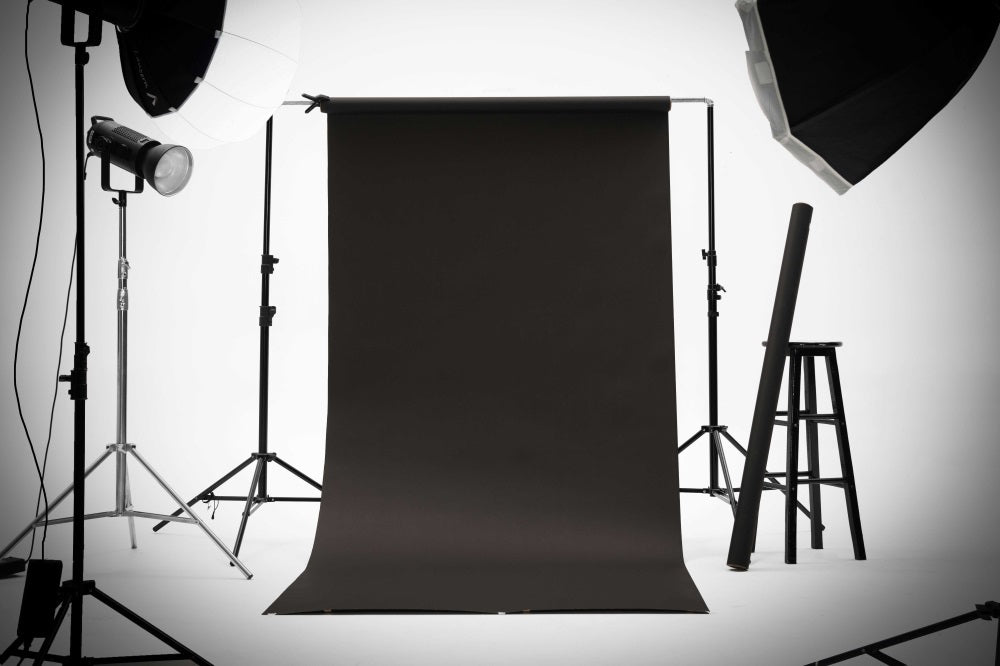Kate Noir Fond de Papier Sans Couture pour la photographie - Kate Backdrop FR