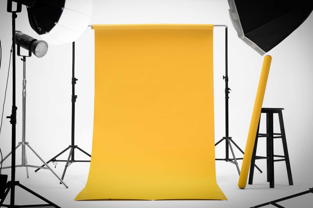 Kate Jaune chaud Fond de Papier Sans Couture pour la photographie - Kate Backdrop FR