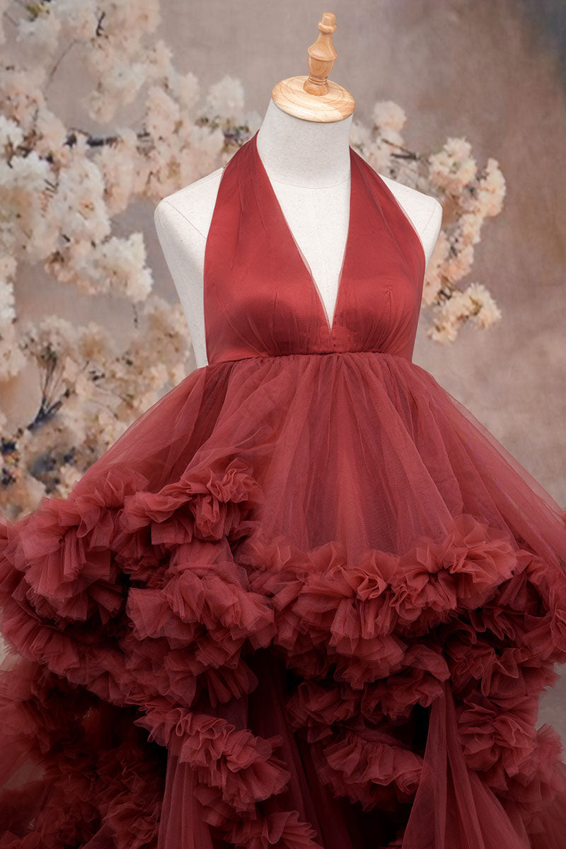 Kate Licou Fendue Maille Dos nu Robe de Grossesse pour Séance Photo - Kate Backdrop FR