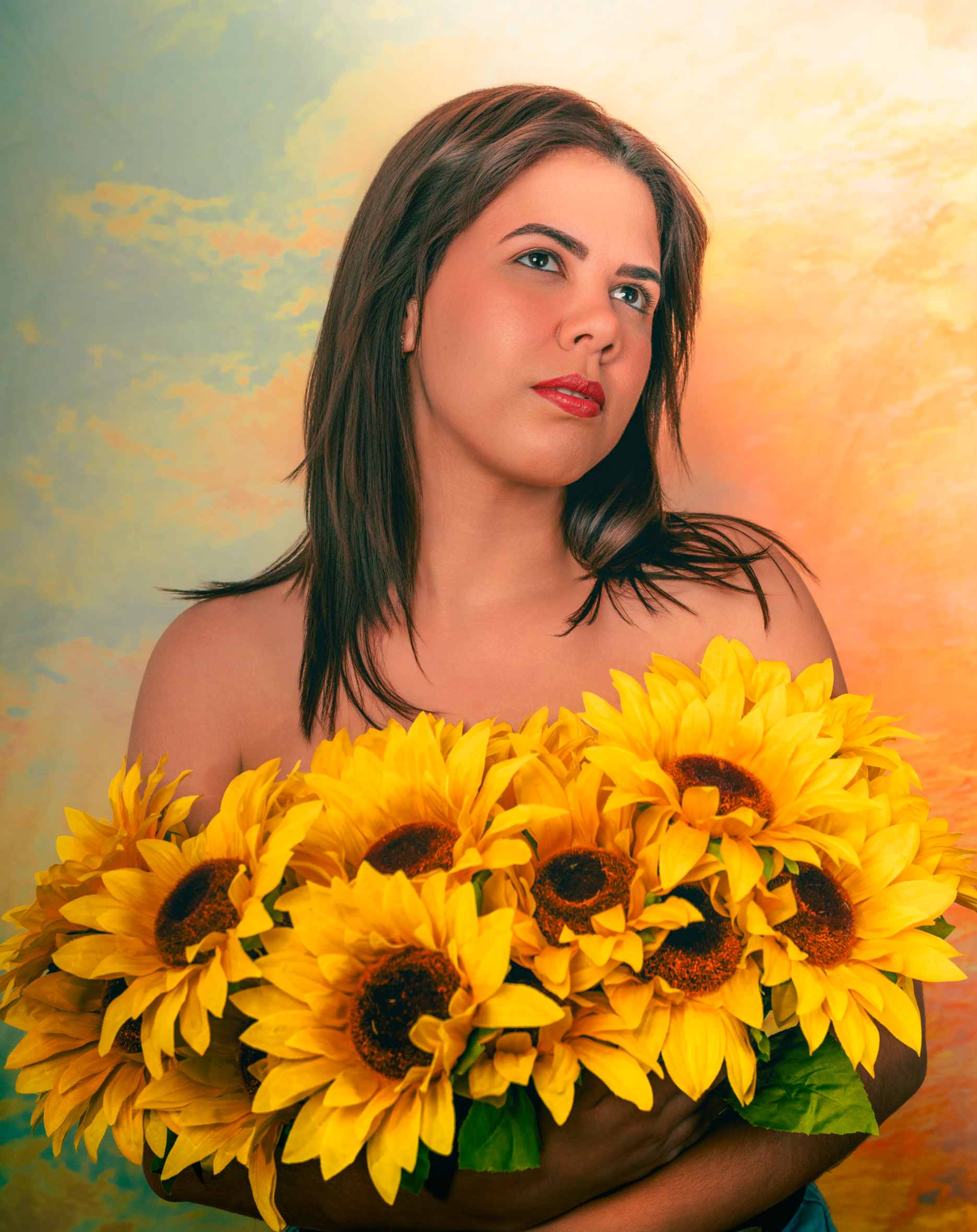 Kate Abstrait Doré Portrait Studio Toile de fond conçue par Emetselch - Kate Backdrop FR