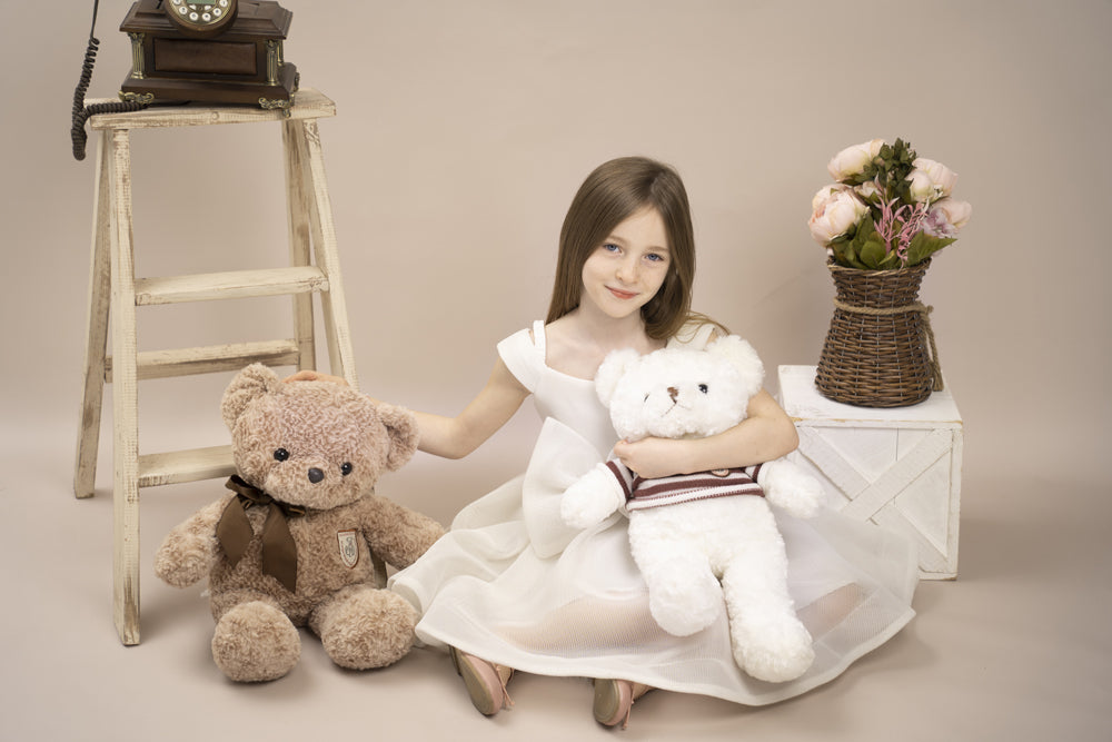 Kate Vanille foncée Couleur unie Photographie Toile de fond en Vinyle - Kate Backdrop FR