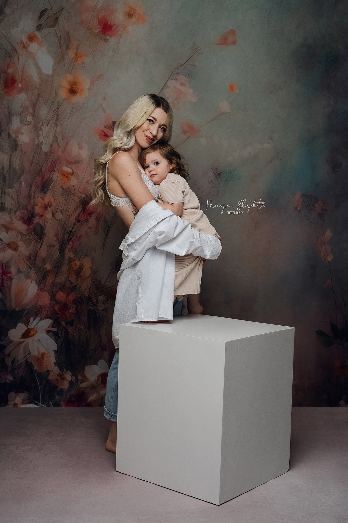 Offres Éclair Kate Fleurs Mystique Beaux-Arts Toile de fond en Laine Conçu par Patty Robert - Kate Backdrop FR