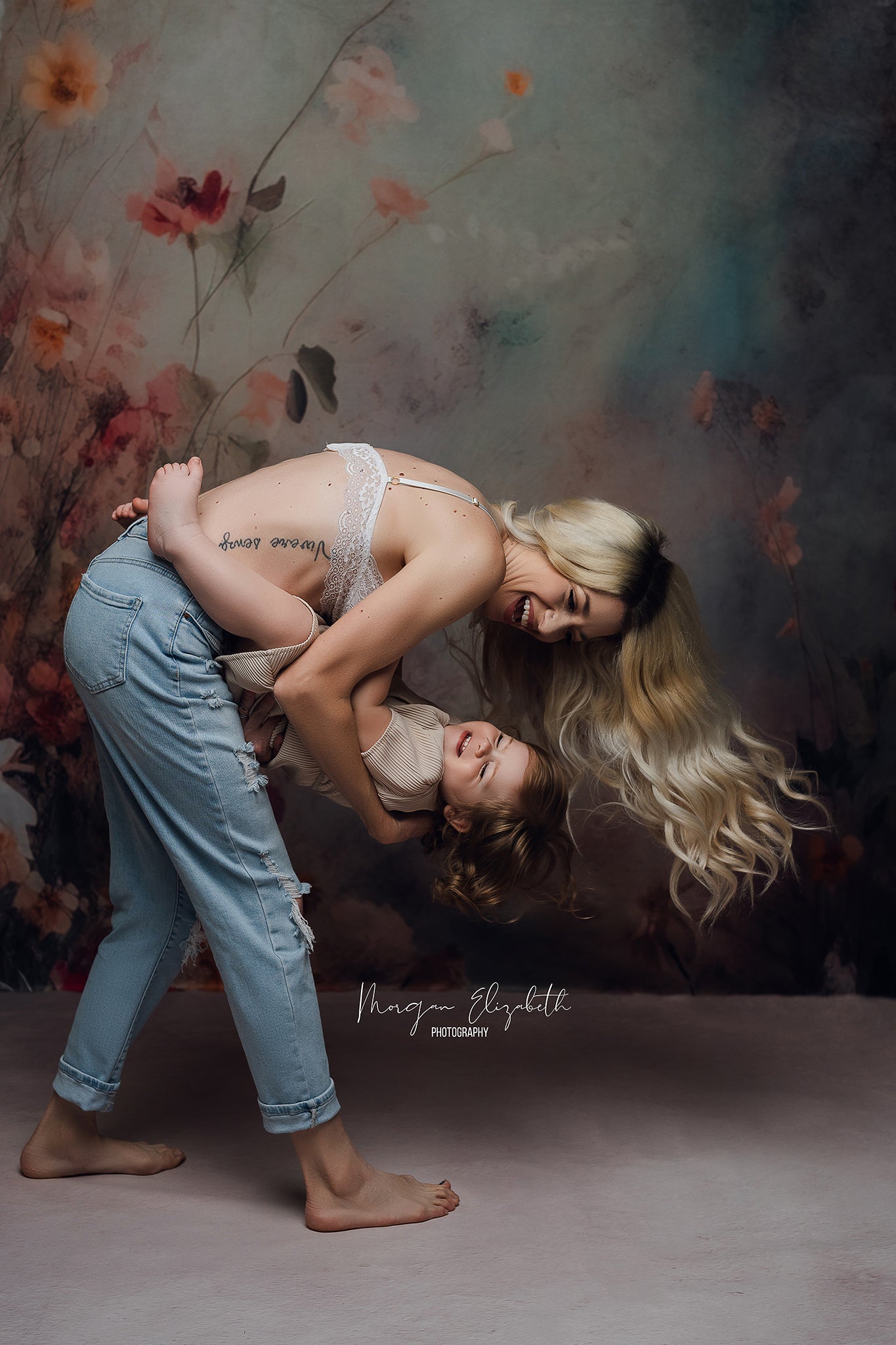 Offres Éclair Kate Fleurs Mystique Beaux-Arts Toile de fond en Laine Conçu par Patty Robert - Kate Backdrop FR