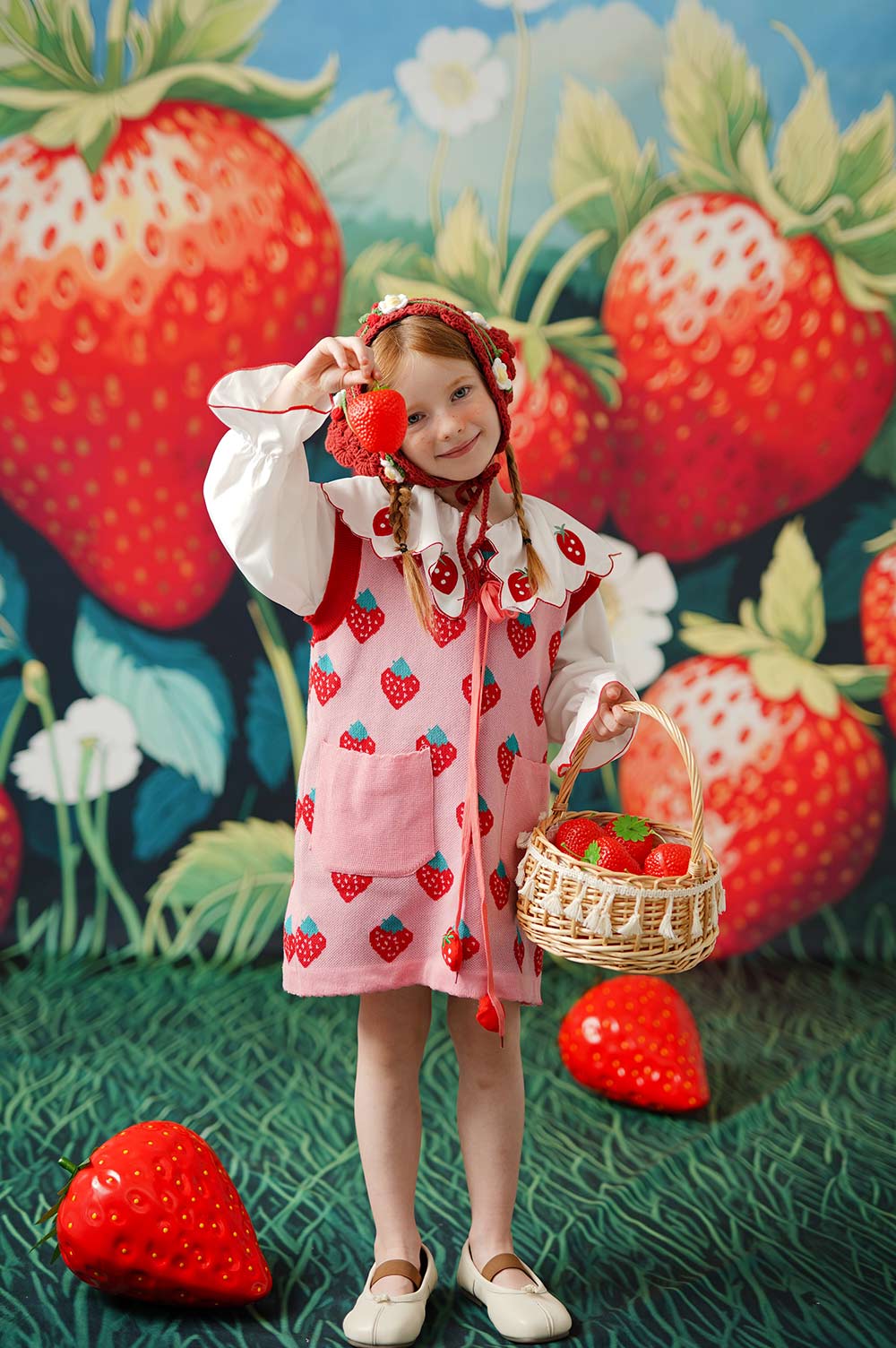 Kate Été Fraise Rouge Kit Photo - Kate Backdrop FR