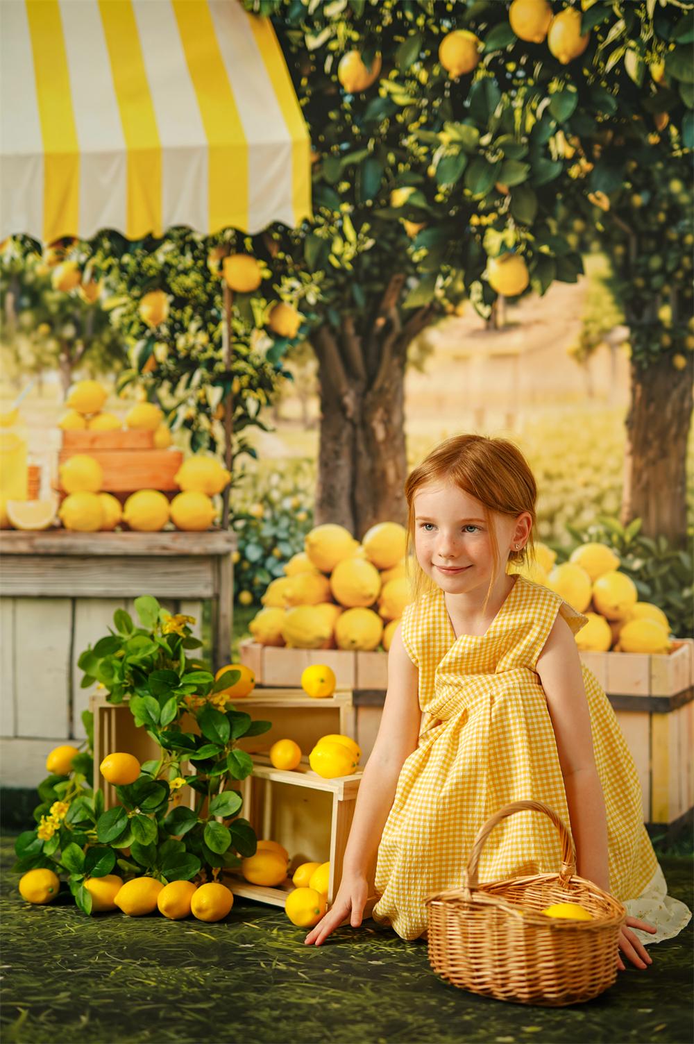 Kate Été Stand de Limonade Citron Kit Photo - Kate Backdrop FR