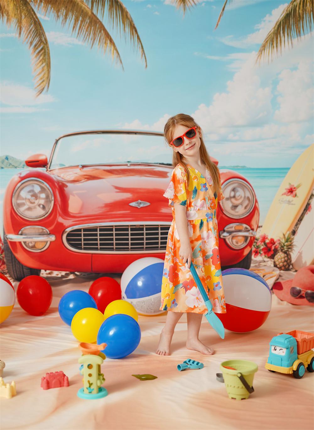 Kate Été Plage Mer Voiture Kit Photo - Kate Backdrop FR