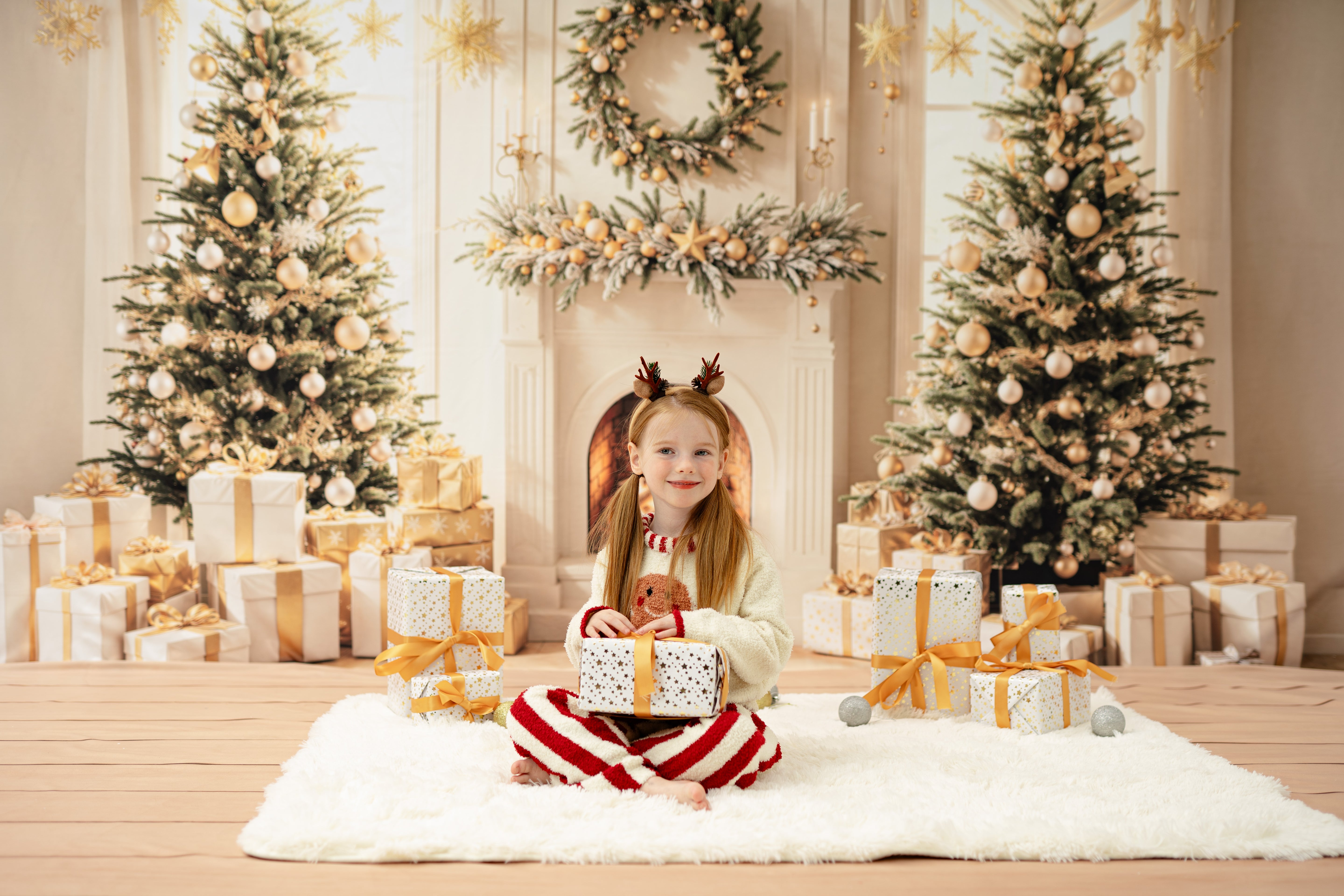 Kate 10 pièces Boule de Noël 6cm Argent/Doré/Rouge Kit Accessoires - Kate Backdrop FR