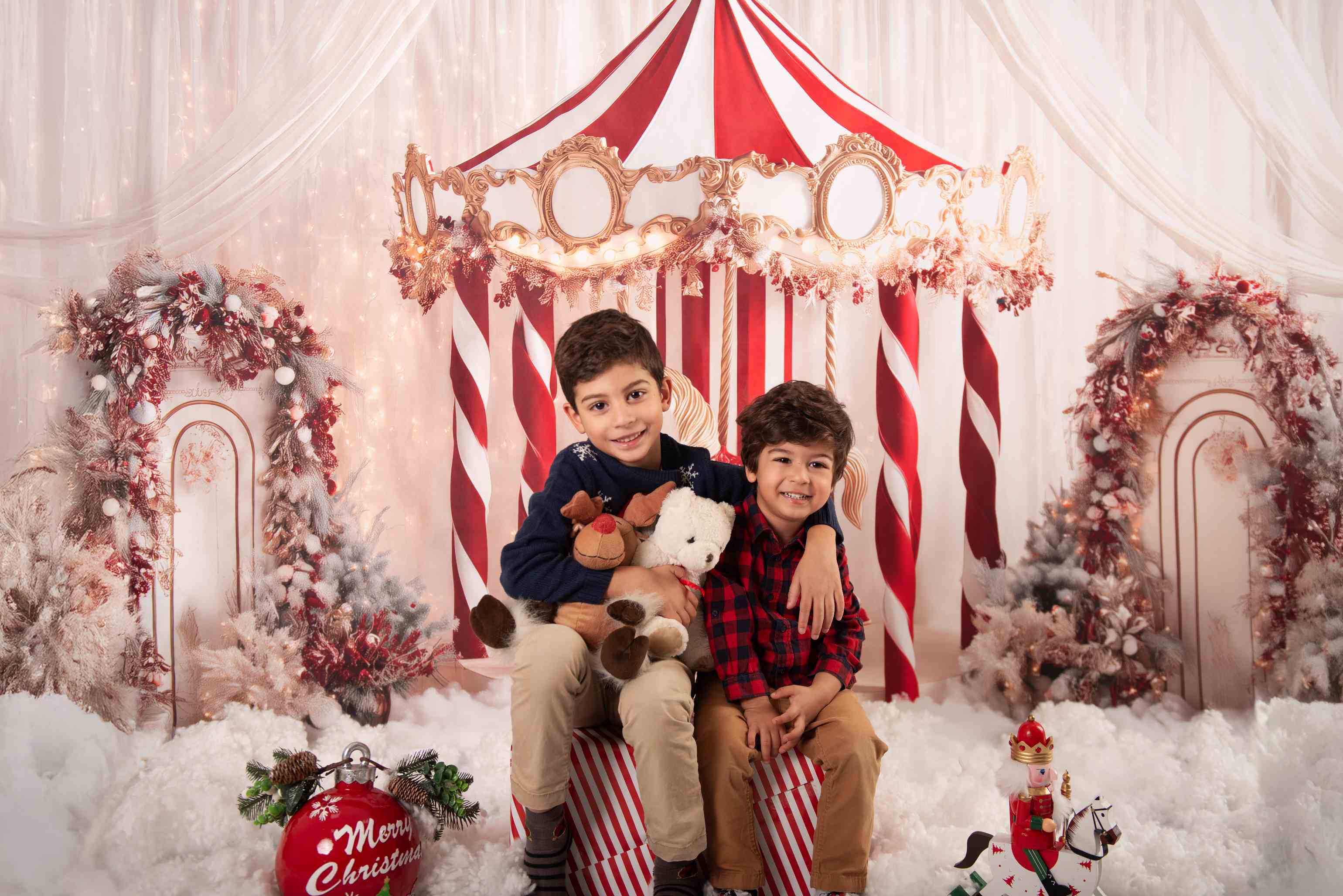 Kate Noël Cirque Carrousel Rideaux Toile de fond conçue par Patty Roberts - Kate Backdrop FR