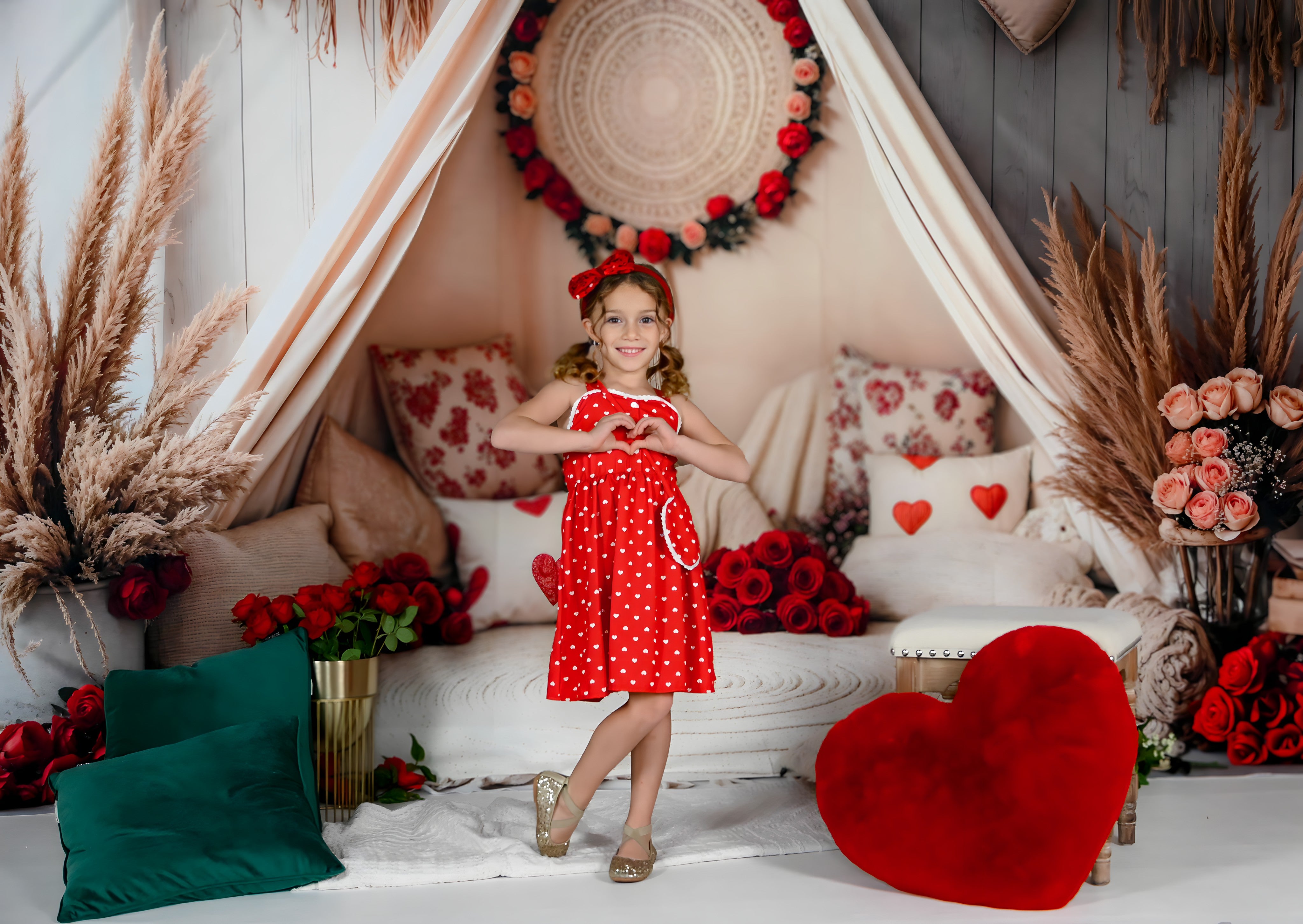 Kate Printemps Bohème Romantique Floral Tente Toile de fond conçue par Emetselch - Kate Backdrop FR
