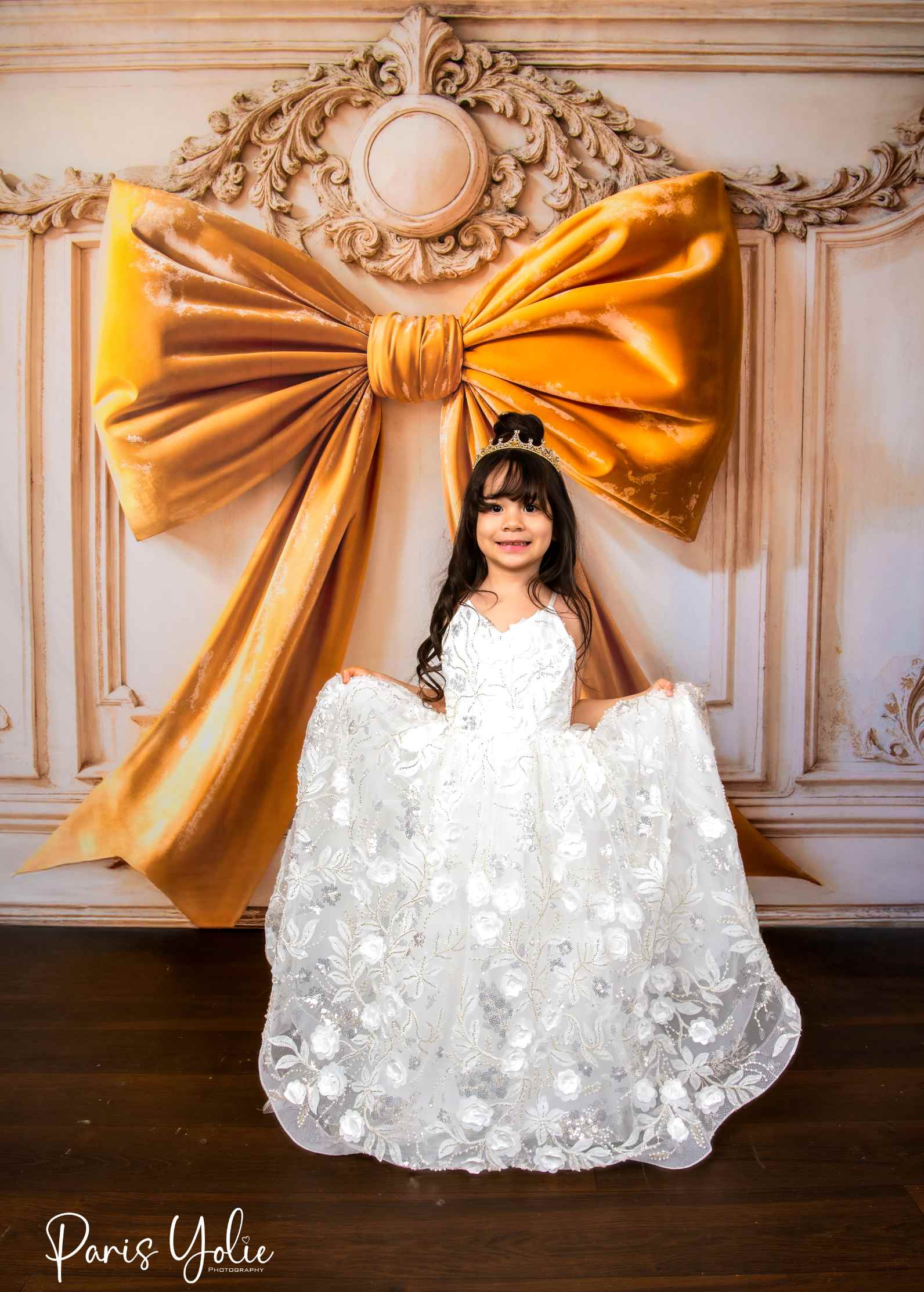 Kate Printemps/Été Blanc Robe de soirée Enfant Pour la Photographie - Kate Backdrop FR