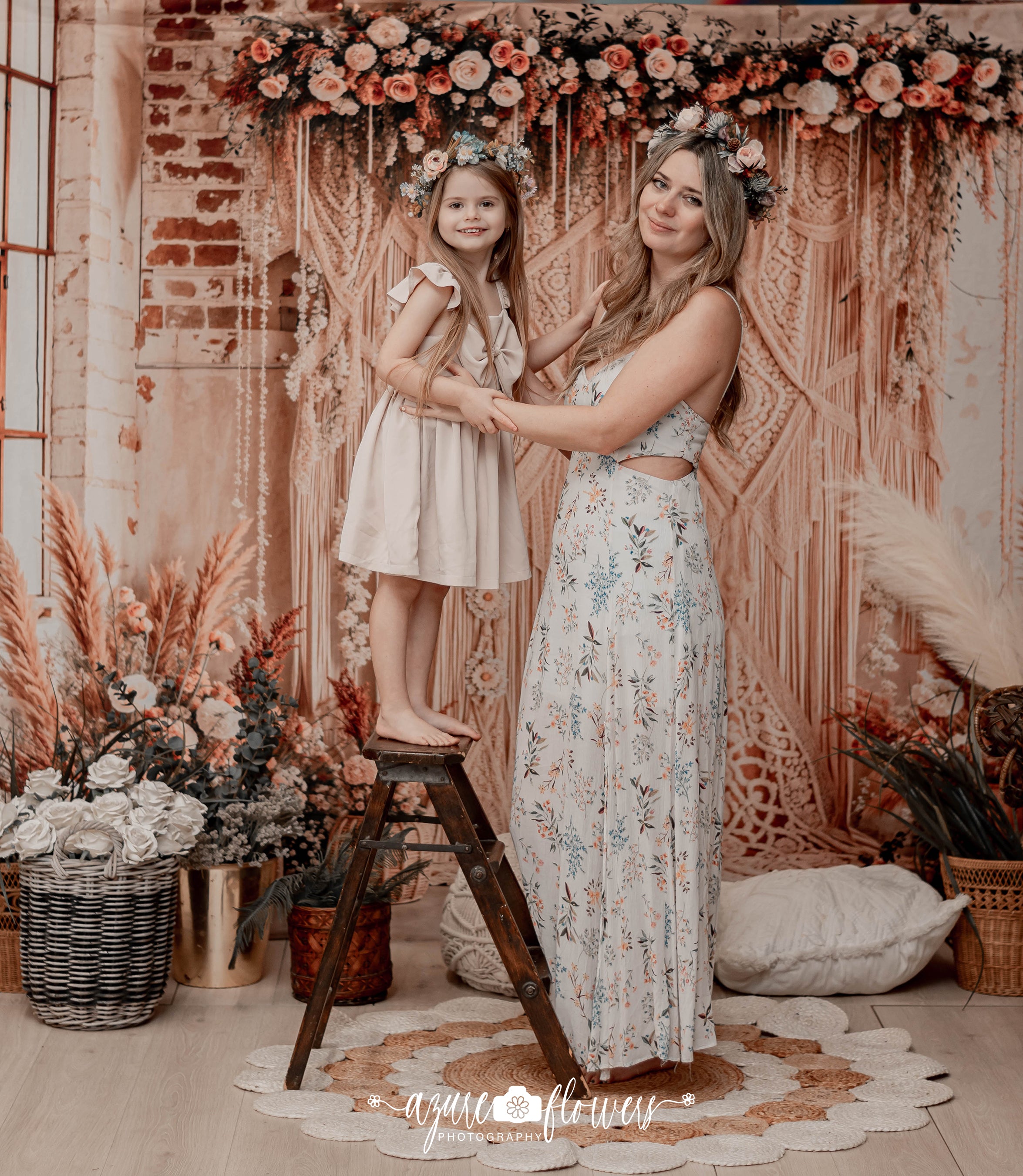 Kate Bohème Fleur Rideaux Chambre Toile de fond conçue par Emetselch - Kate Backdrop FR