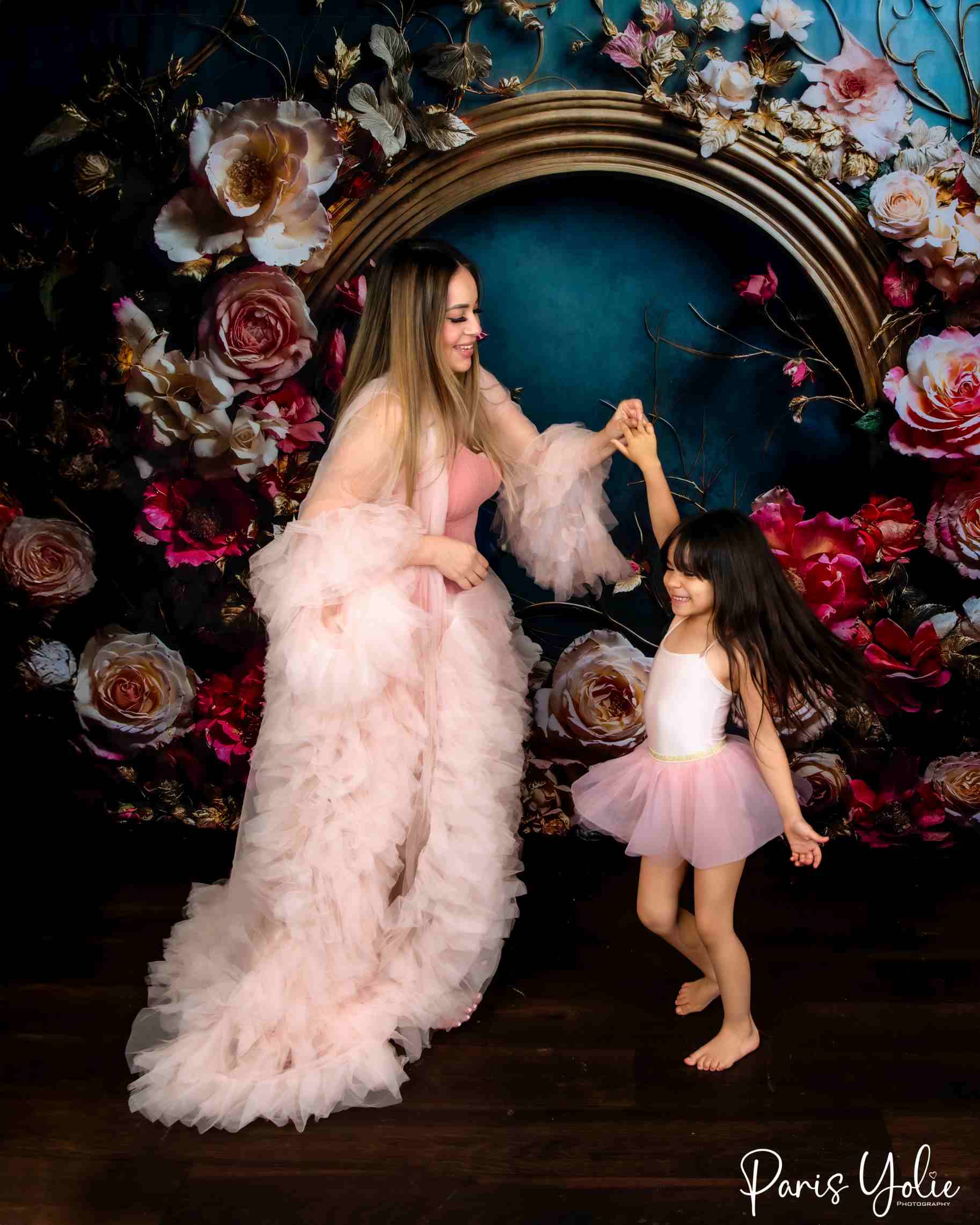Kate Beaux-Arts Fleurs Rose Rétro Toile de fond conçue par Emetselch - Kate Backdrop FR