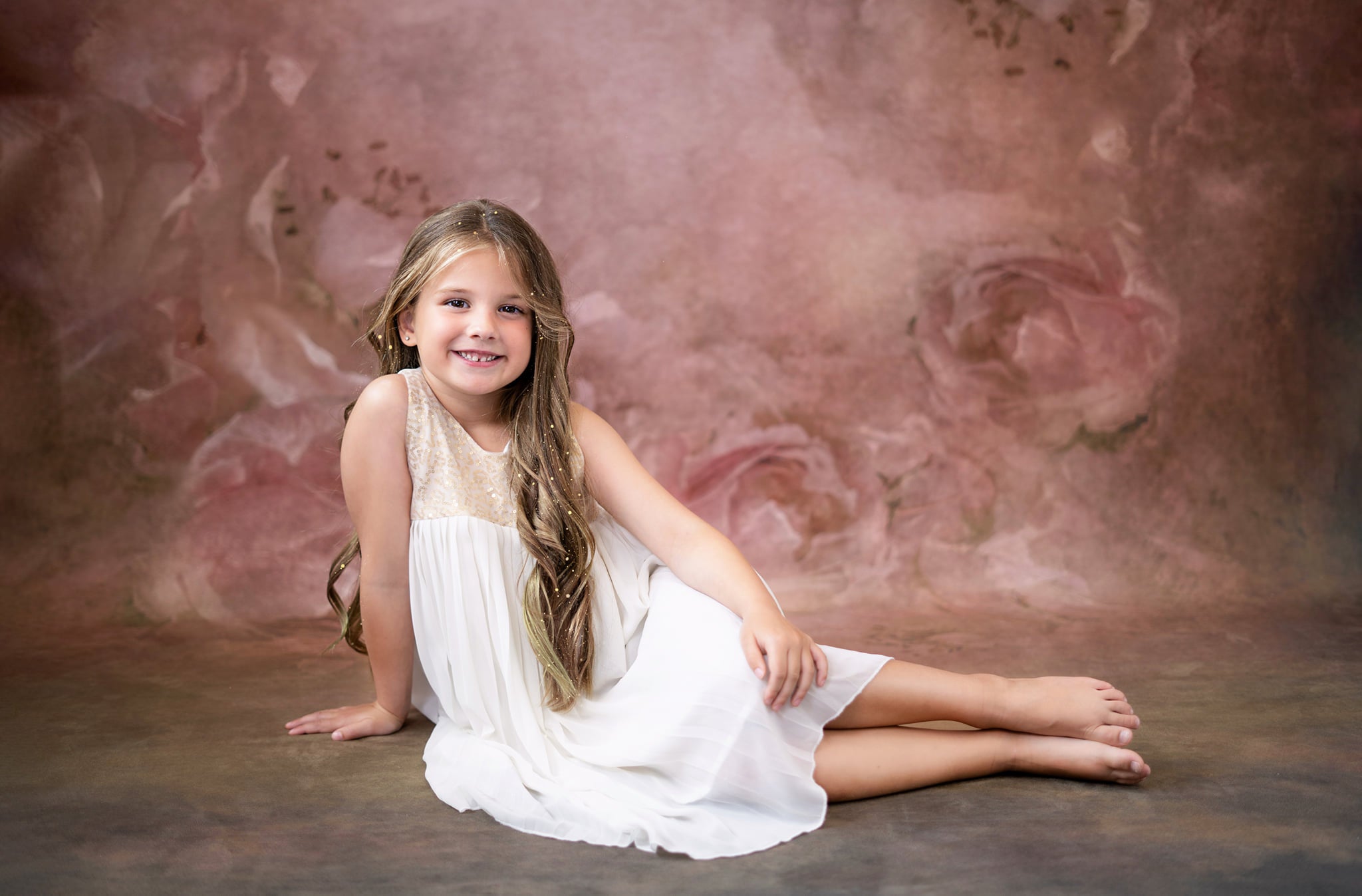 Kate Roses Fleurs Rétro Beaux-arts Rose Toile de fond pour la photographie - Kate Backdrop FR