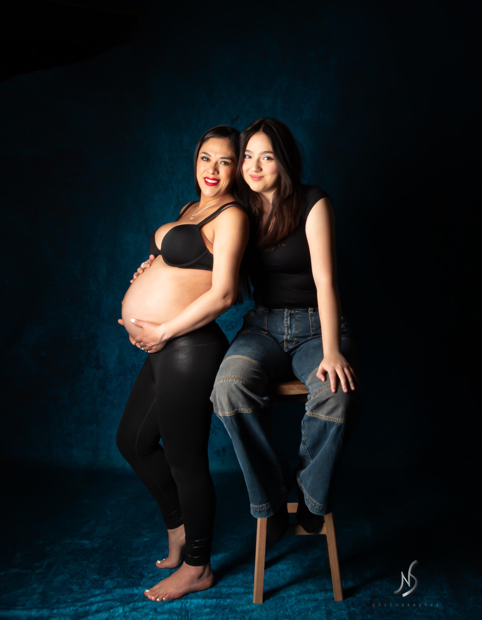 Kate Abstrait Bleu Beaux-Arts Portrait Toile de fond pour la photographie - Kate Backdrop FR