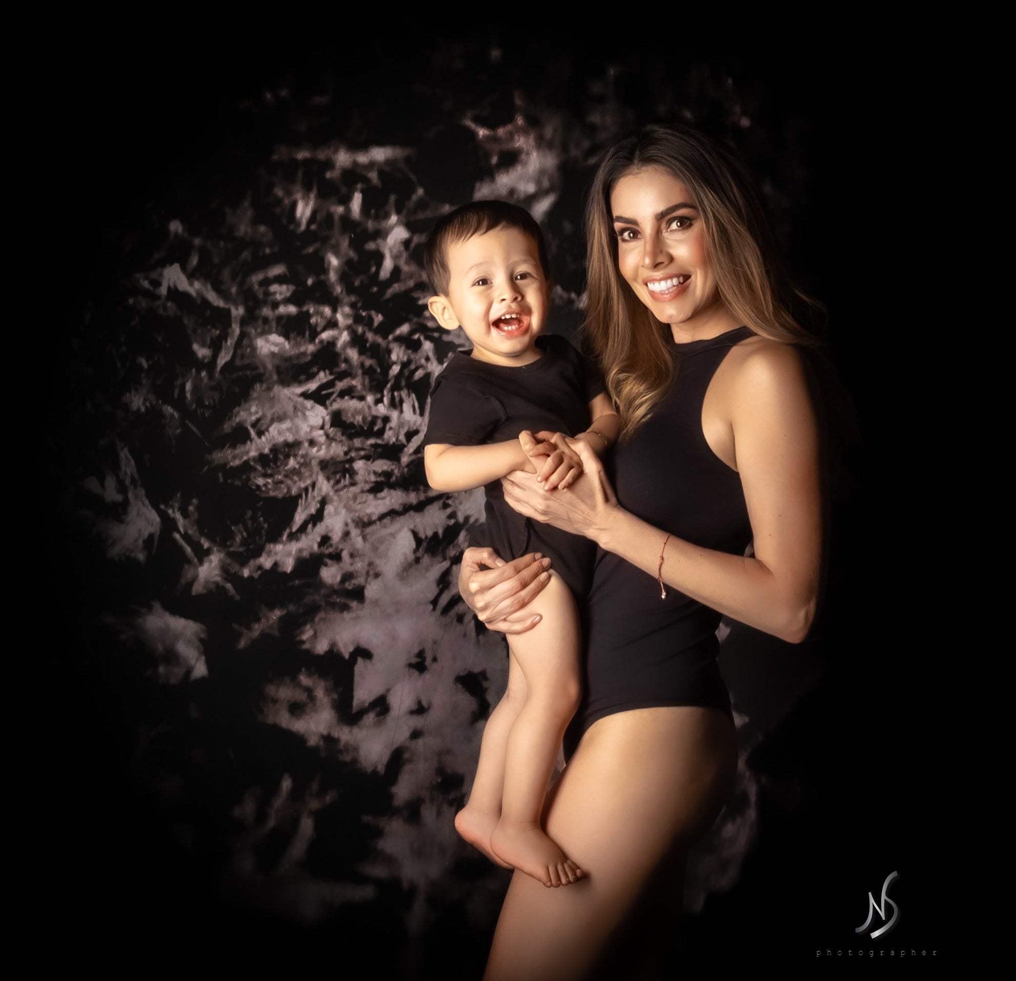 Kate Noir Abstrait Plante Sombre Toile de fond Conçu par Kate Image - Kate Backdrop FR