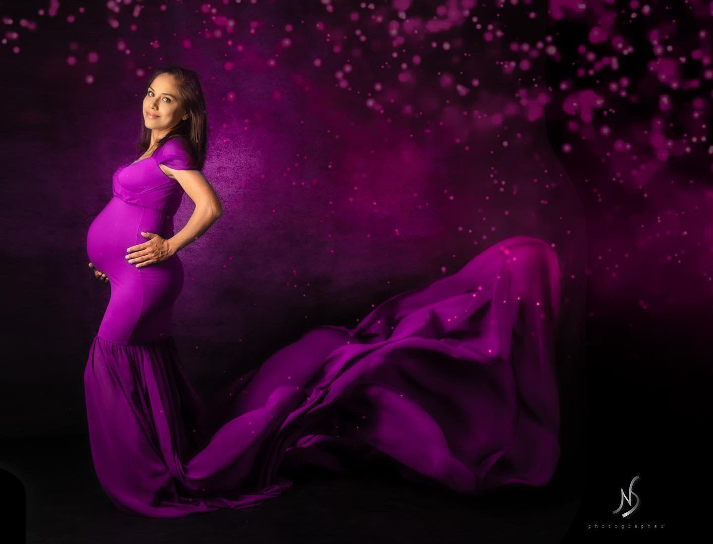 Kate Couleur Grenade Abstrait Toile de fond conçue par Pine Park Collection - Kate Backdrop FR