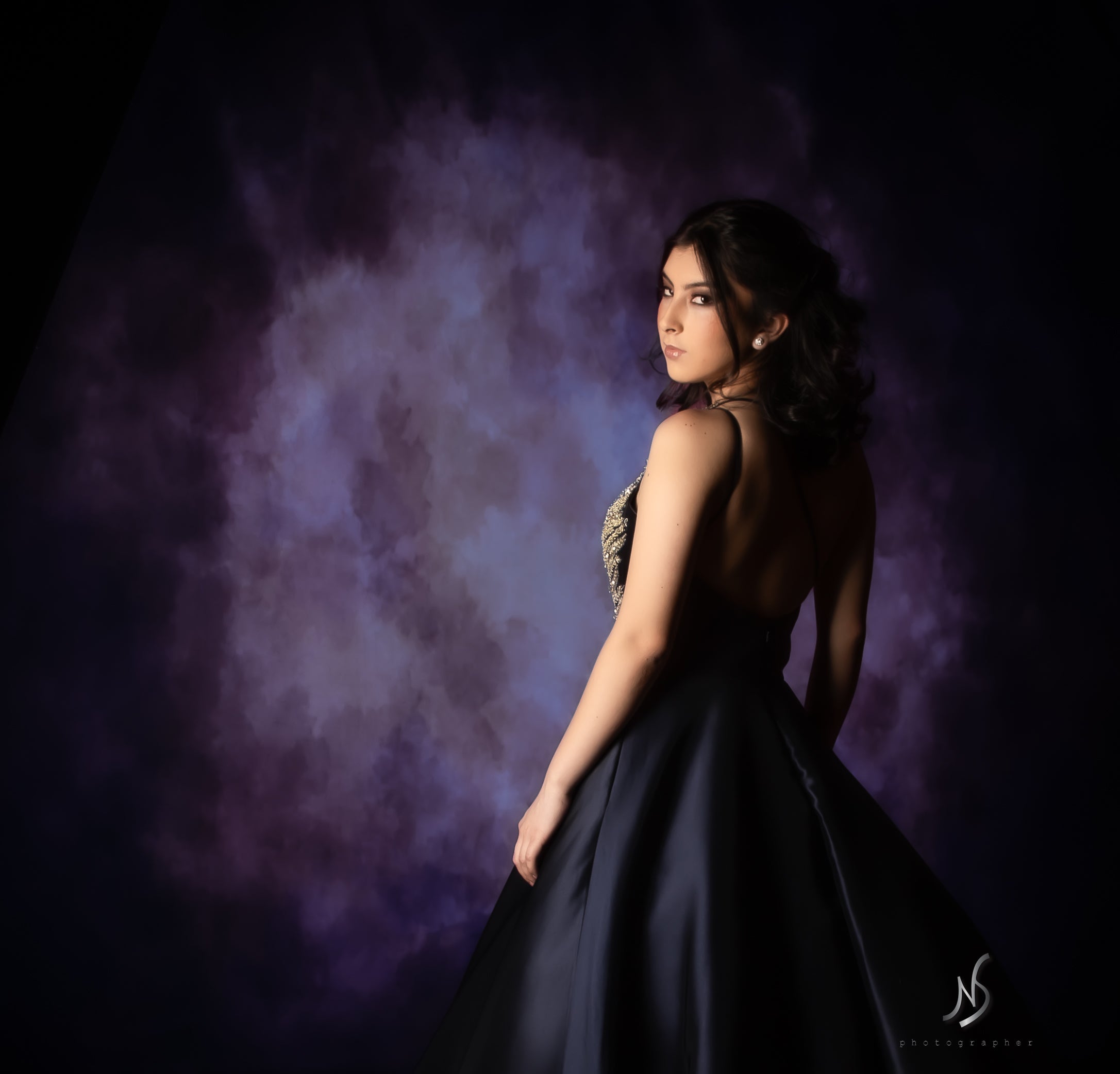 Kate Couleur Grenade Abstrait Toile de fond conçue par Pine Park Collection - Kate Backdrop FR