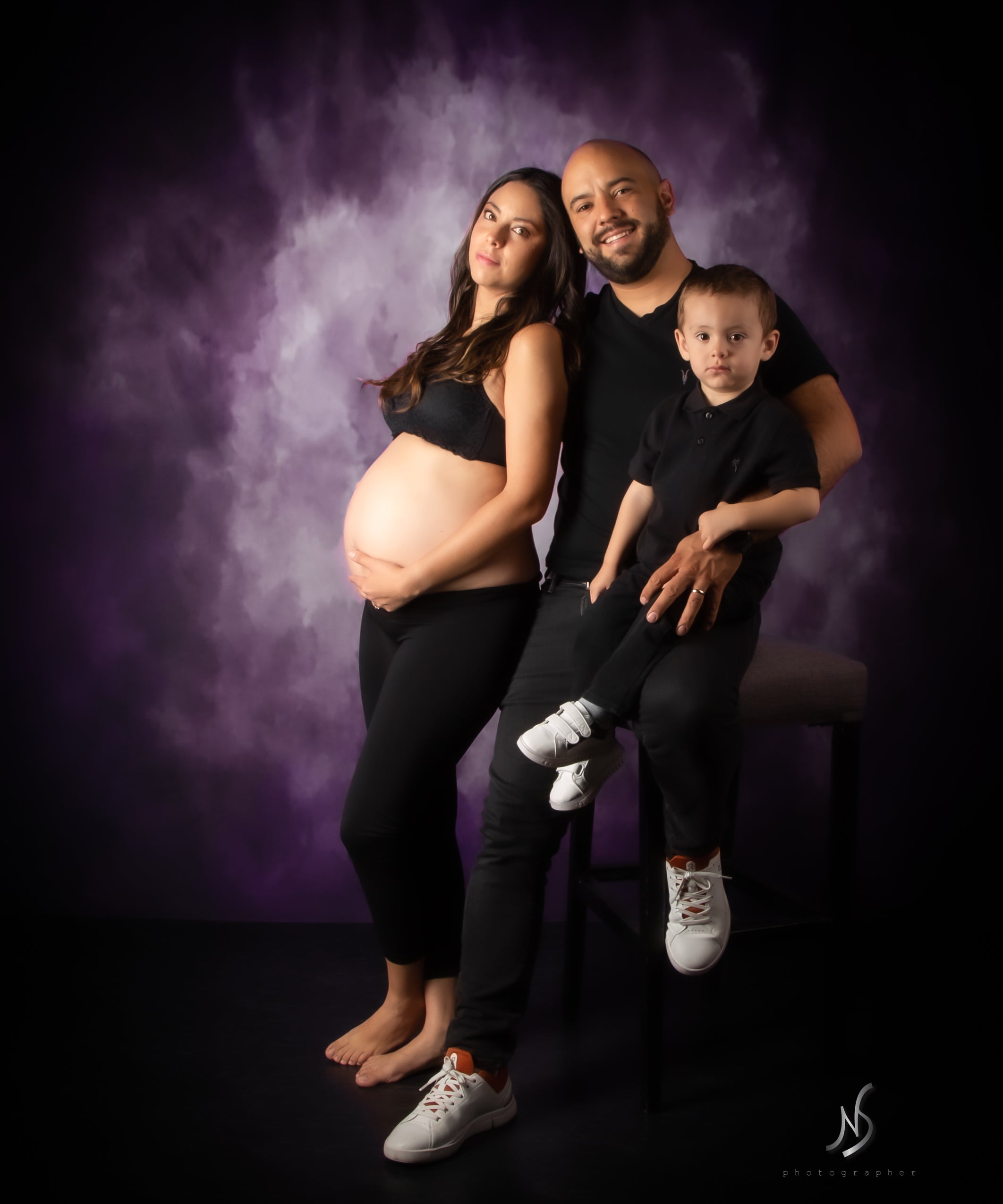 Kate Couleur Grenade Abstrait Toile de fond conçue par Pine Park Collection - Kate Backdrop FR