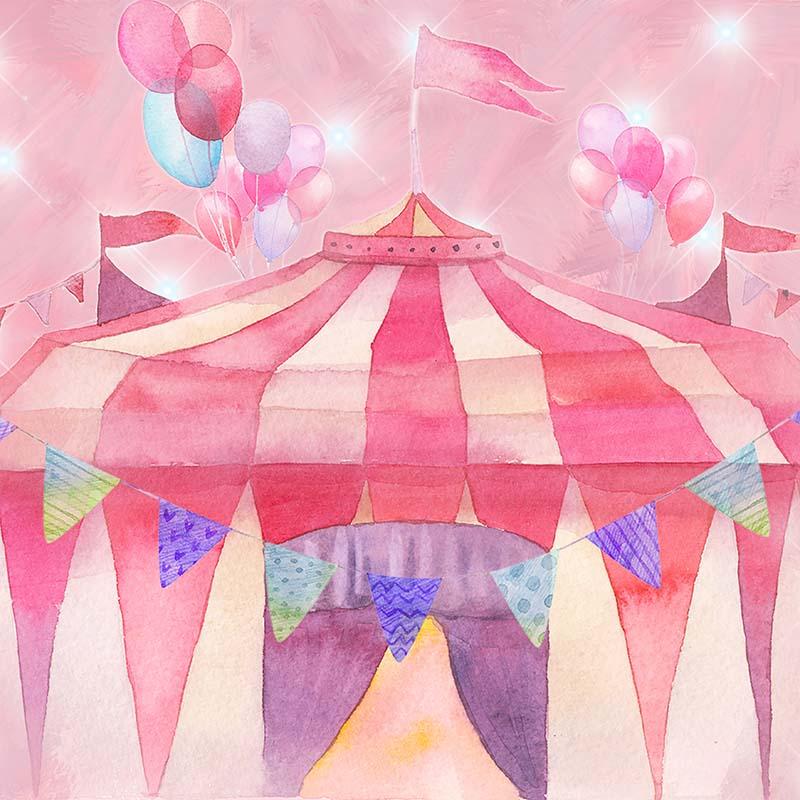 Kate Cirque Rose Enfant Cake smash Toile de fond conçue par GQ - Kate Backdrop FR