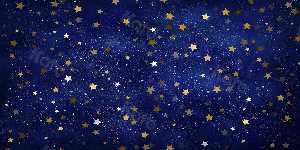 Kate Étoiles Nuit Ciel bleu Enfant Toile de fond conçue par Chain Photographie - Kate Backdrop FR