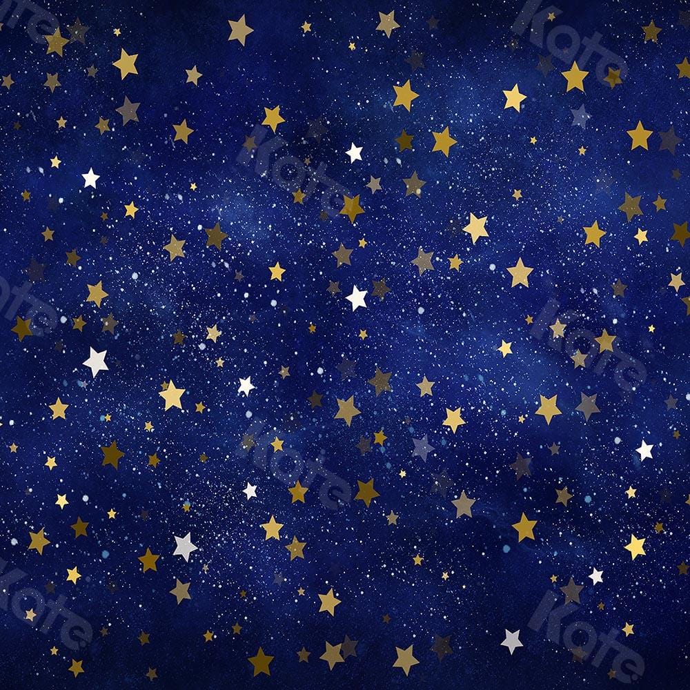 Kate Étoiles Nuit Ciel bleu Enfant Toile de fond conçue par Chain Photographie - Kate Backdrop FR
