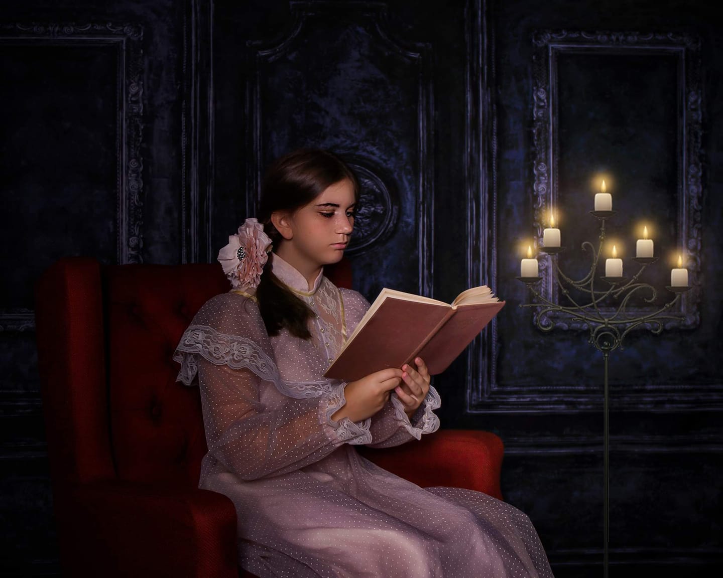 Kate Rétro Bleu Mur Porte Mariage Toile de fond pour la photographie - Kate Backdrop FR