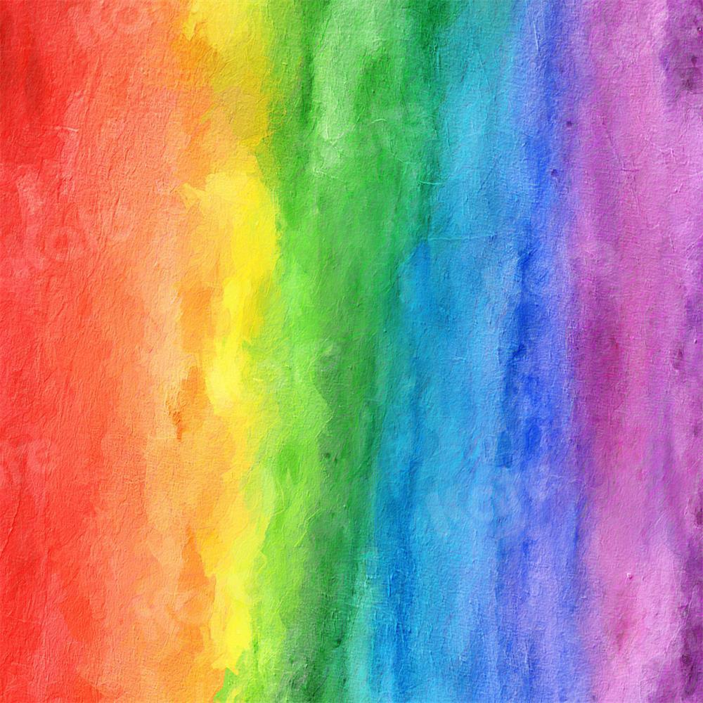 Kate Paysage Coloré Arc-en-ciel Cake Smash Toile de fond pour la photographie - Kate Backdrop FR