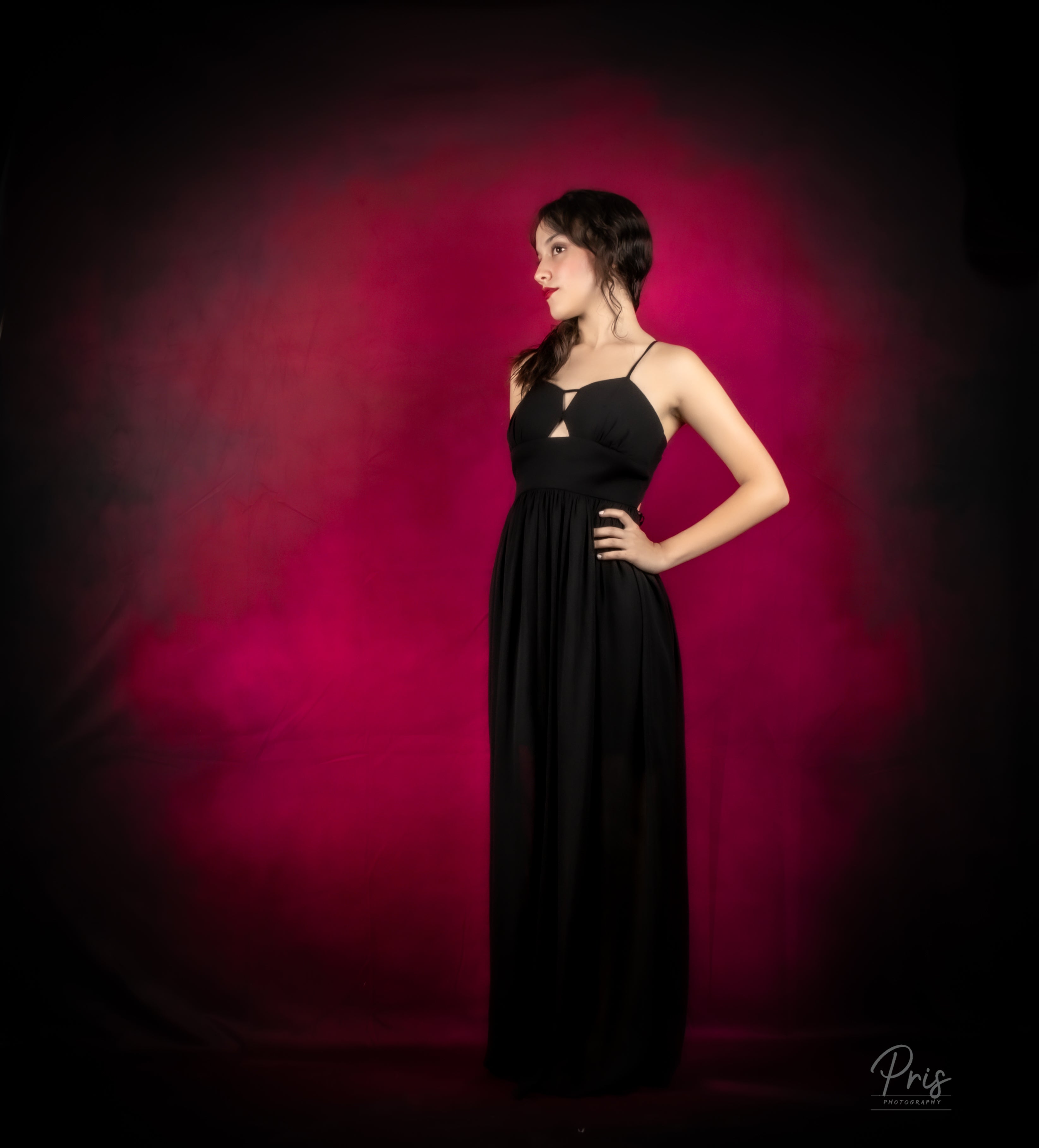 Kate Abstrait Rouge Rose Foncé Toile de fond pour la photographie - Kate Backdrop FR