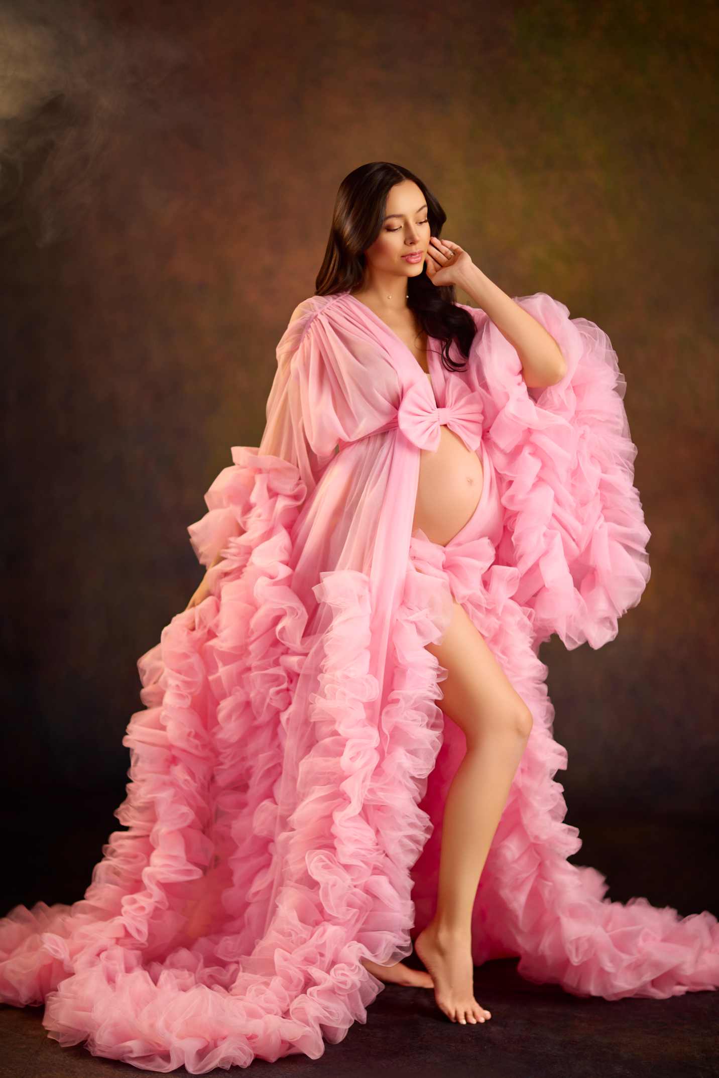 Kate Abstrait Rétro Marron foncé Toile de fond pour la photographie - Kate Backdrop FR