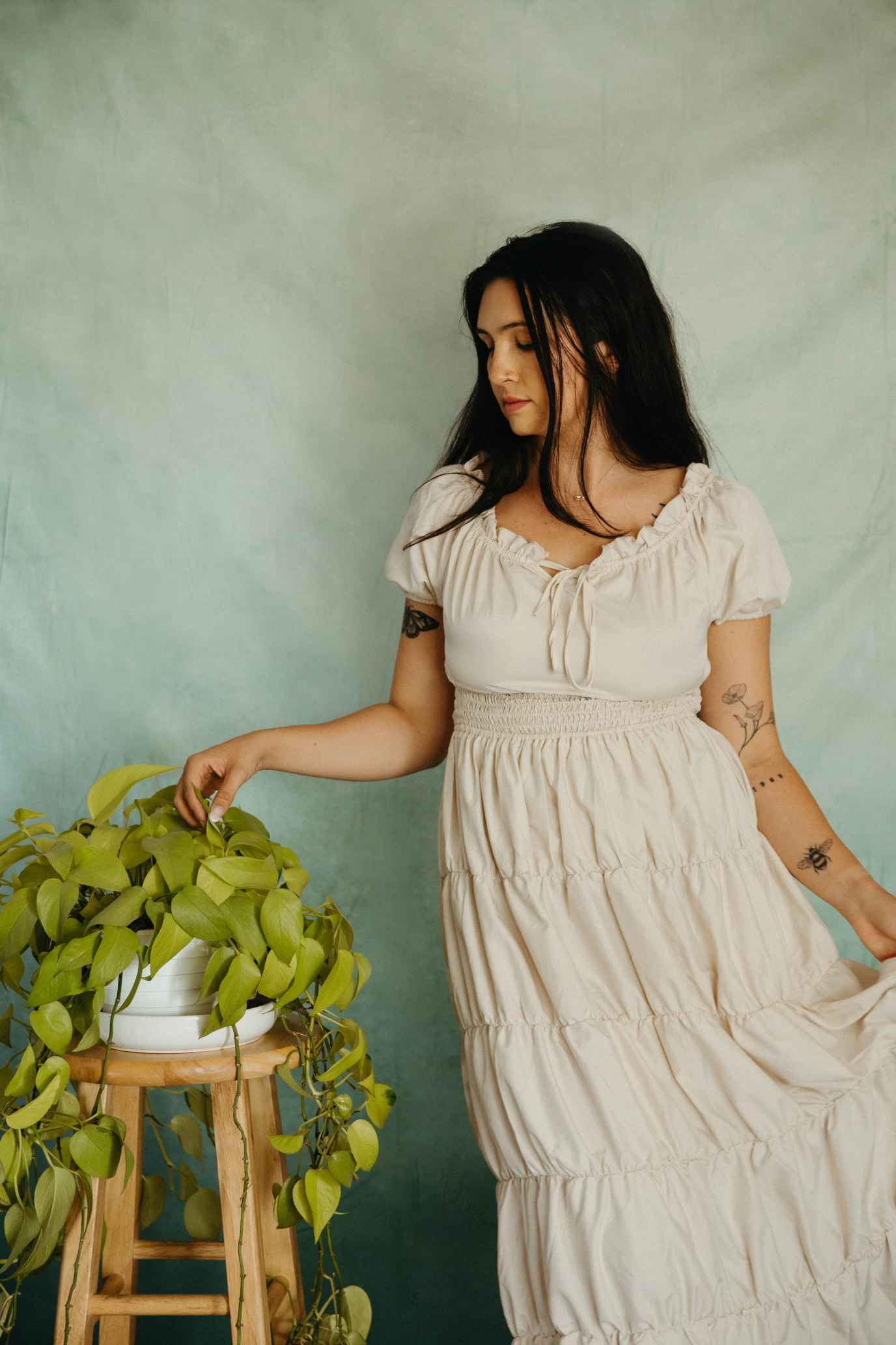 Kate Abstrait Texture Vert Olive Foncé Froid Toile de fond pour la photographie - Kate Backdrop FR