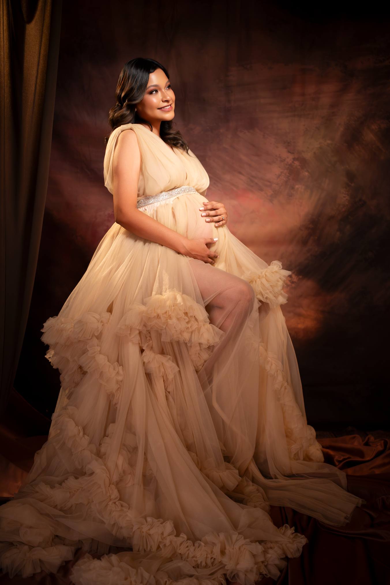 Kate Abstrait Texture Brun foncé Toile de fond pour la photographie - Kate Backdrop FR