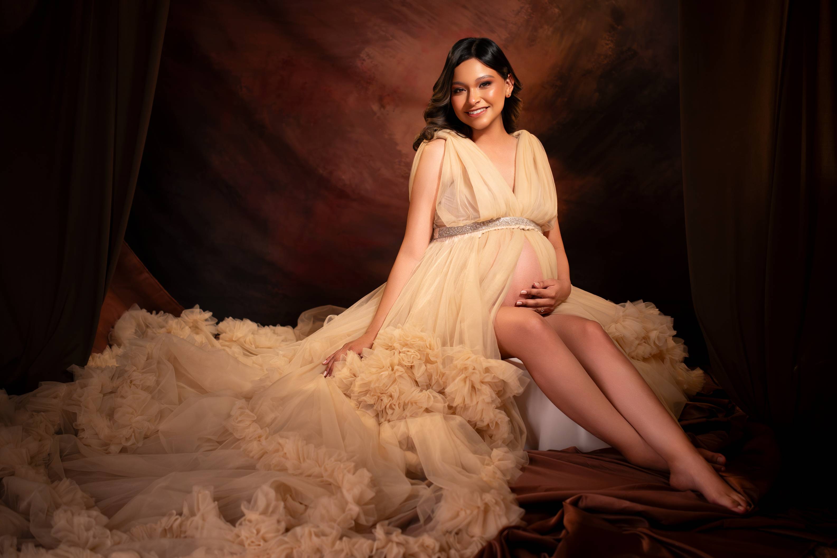 Kate Abstrait Texture Brun foncé Toile de fond pour la photographie - Kate Backdrop FR