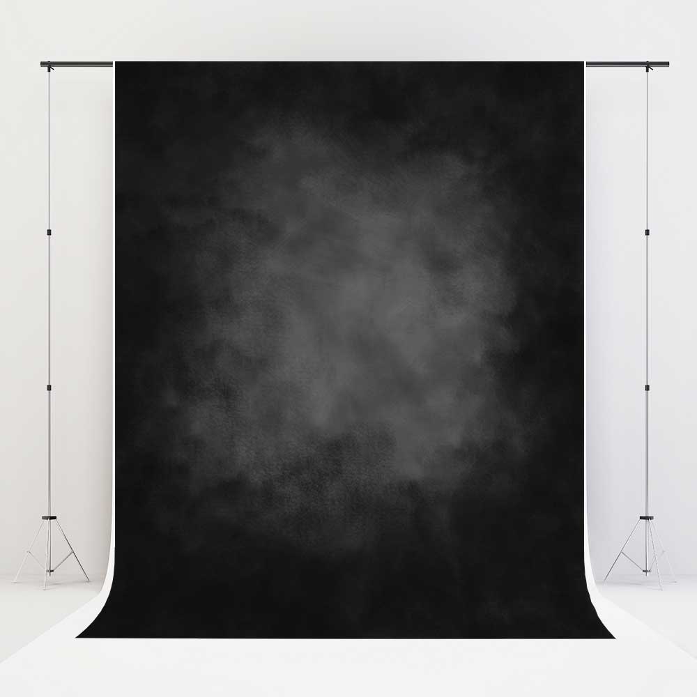 Kate Texture Abstrait Gris Noir froid Portrait Toile de fond en Laine pour la photographie
