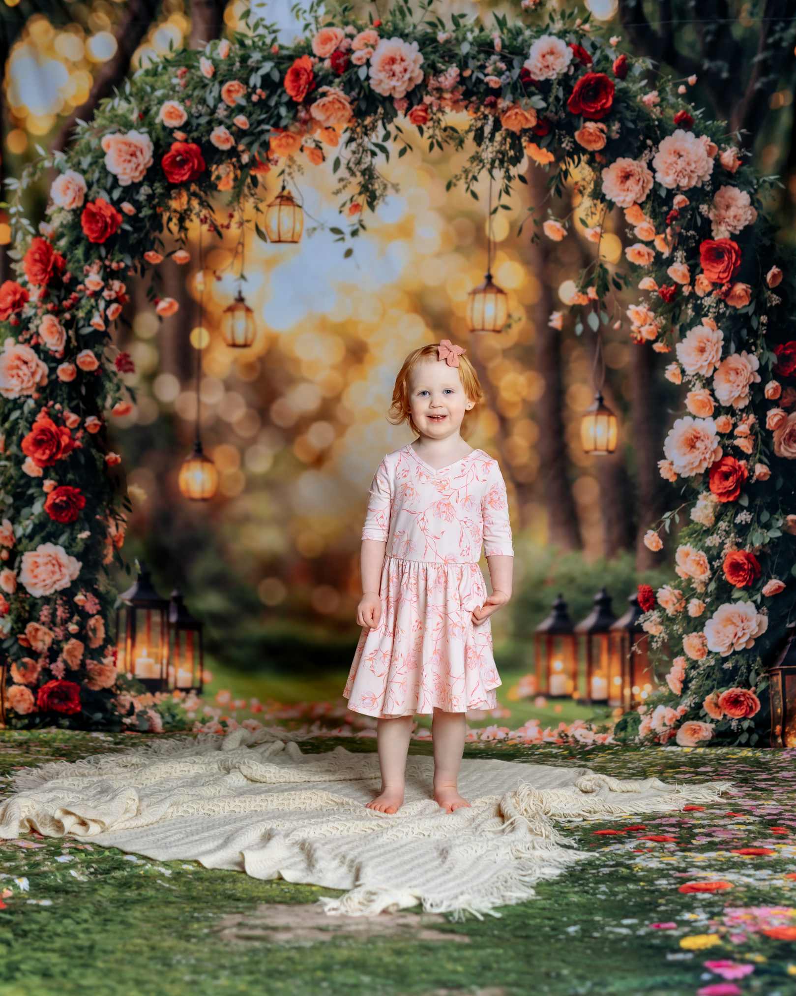Kate Saint Valentin Arche de Fleurs Mariage Toile de fond conçue par Emetselch - Kate Backdrop FR