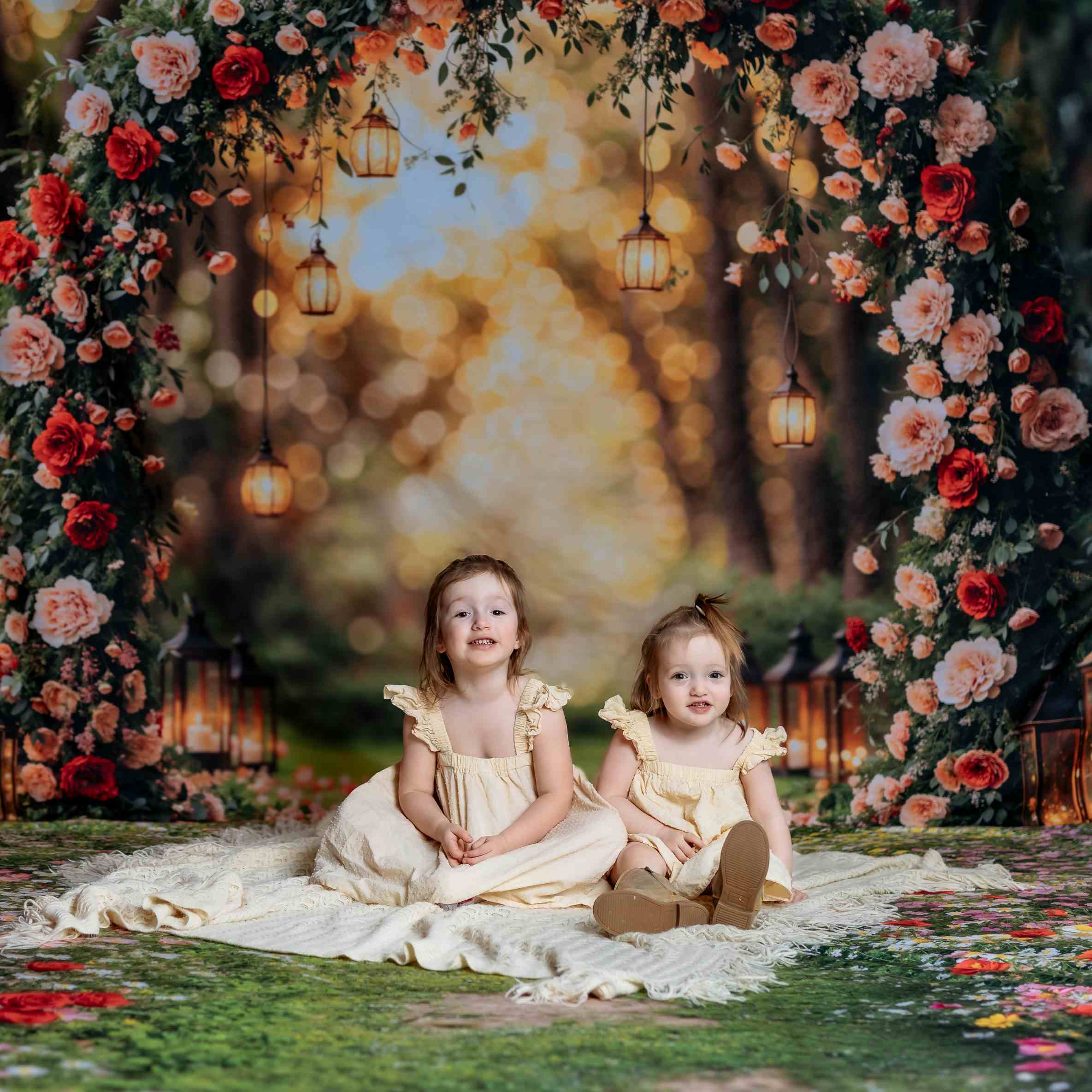 Kate Saint Valentin Arche de Fleurs Mariage Toile de fond conçue par Emetselch - Kate Backdrop FR