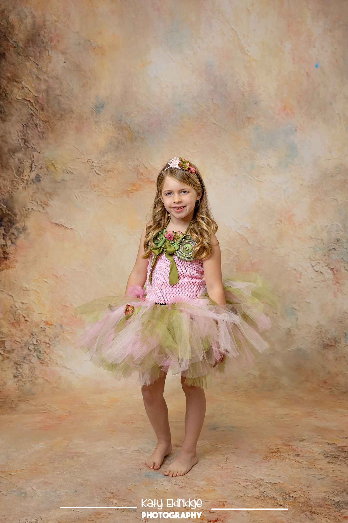 Kate Sweep Mur-à-Sol Abstrait Vintage Marron clair Toile de fond conçue par Emetselch - Kate Backdrop FR