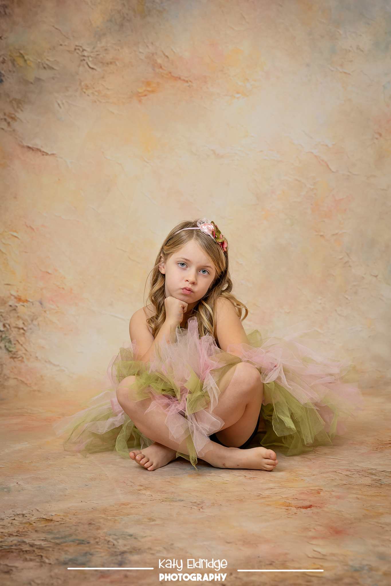 Kate Sweep Mur-à-Sol Abstrait Vintage Marron clair Toile de fond conçue par Emetselch - Kate Backdrop FR