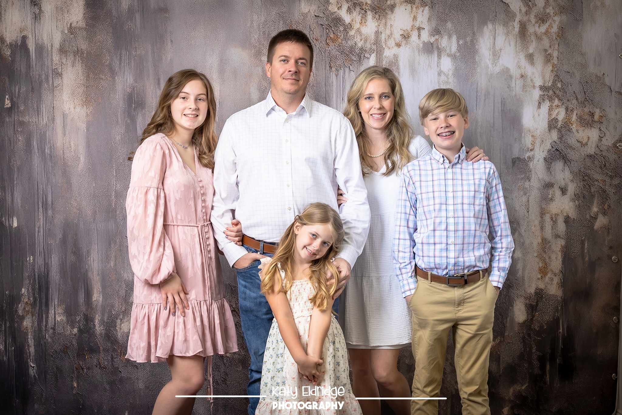 Kate Sweep Mur-à-Sol Gris Marron Abstrait Portrait Toile de fond conçue par Mandy Ringe - Kate Backdrop FR