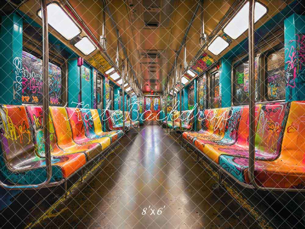 Kate Créatif Graffiti Métro Toile de fond conçue par Emetselch - Kate Backdrop FR