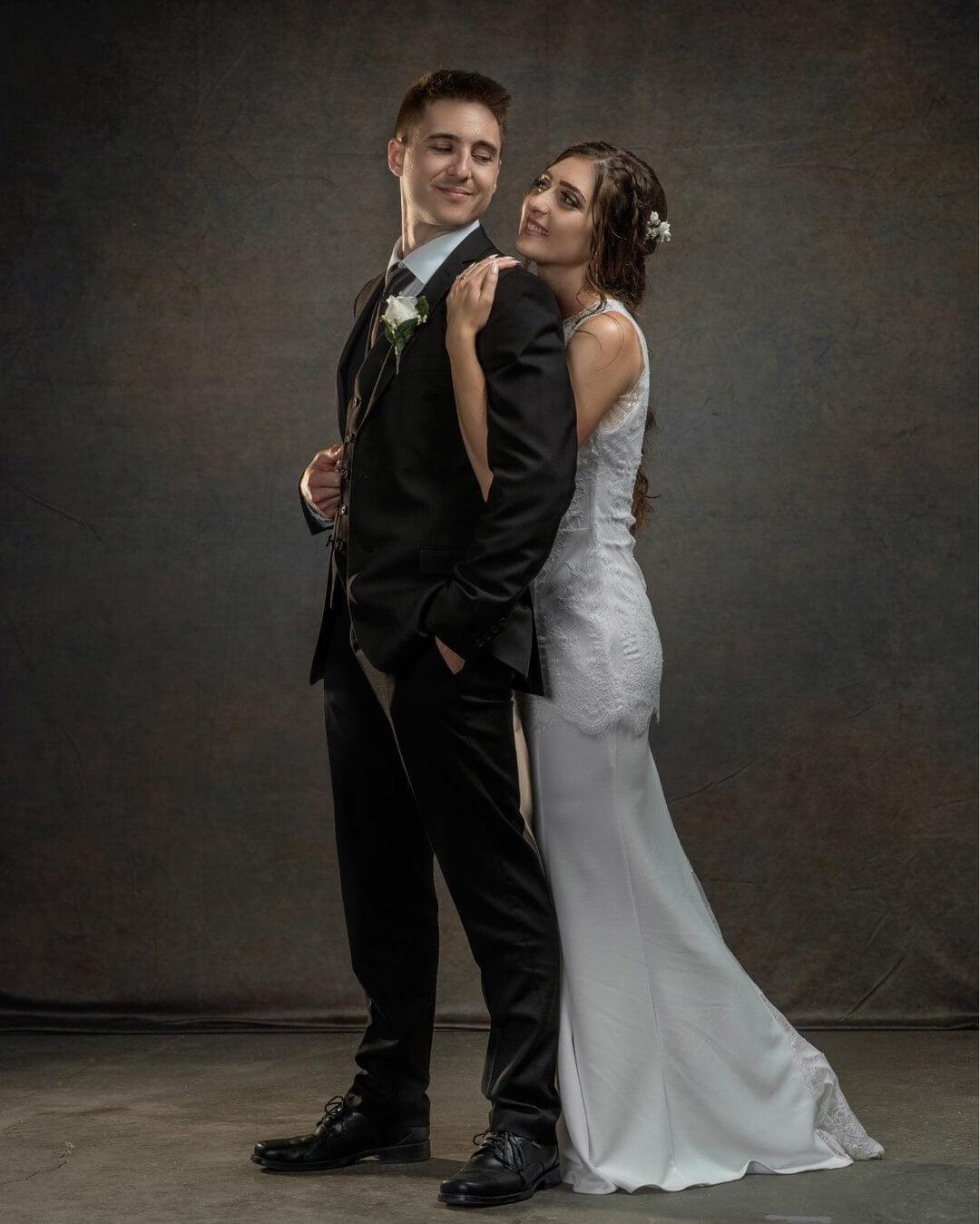 Kate Toile de fond de texture abstraite vert mixte marron foncé pour la photographie - Kate Backdrop FR