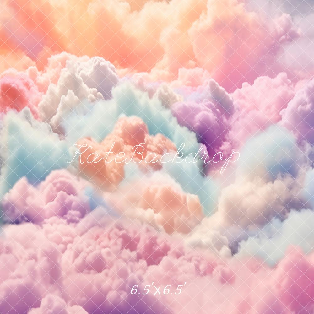 Kate Fantaisie Coloré Nuages Ciel Toile de fond conçue par Chain Photographie - Kate Backdrop FR