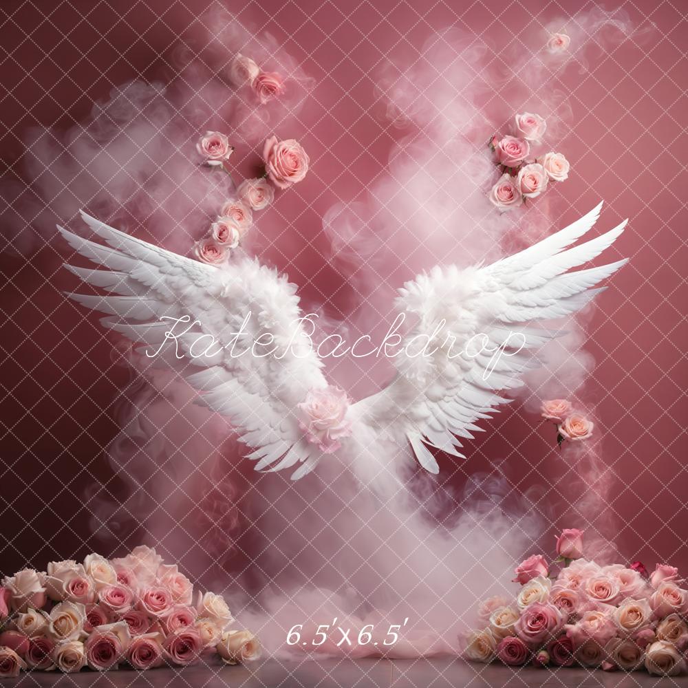 Kate Rose Fleurs Ailes d'anges Toile de fond conçue par Emetselch - Kate Backdrop FR