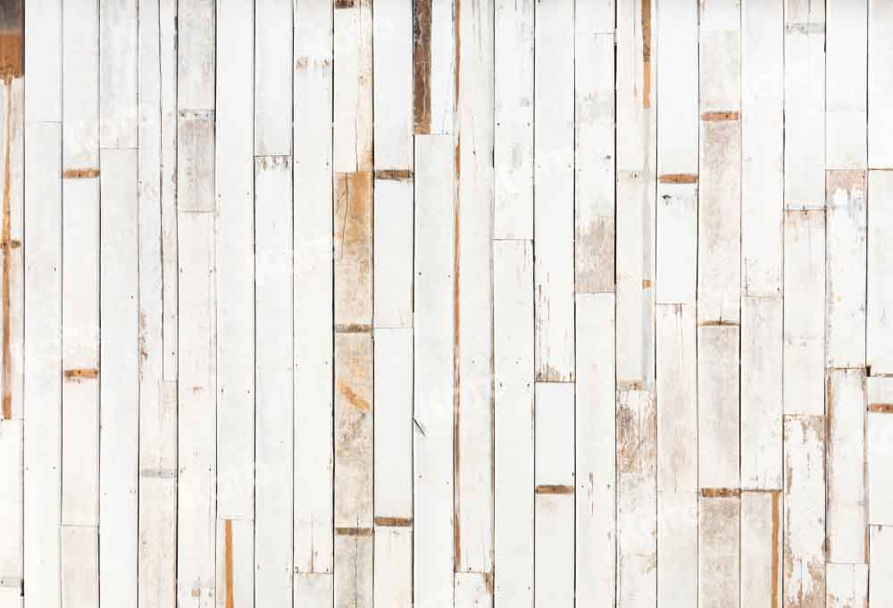 Kate Grain de bois Vintage Blanc Toile de Fond conçue par Kate Image - Kate Backdrop FR