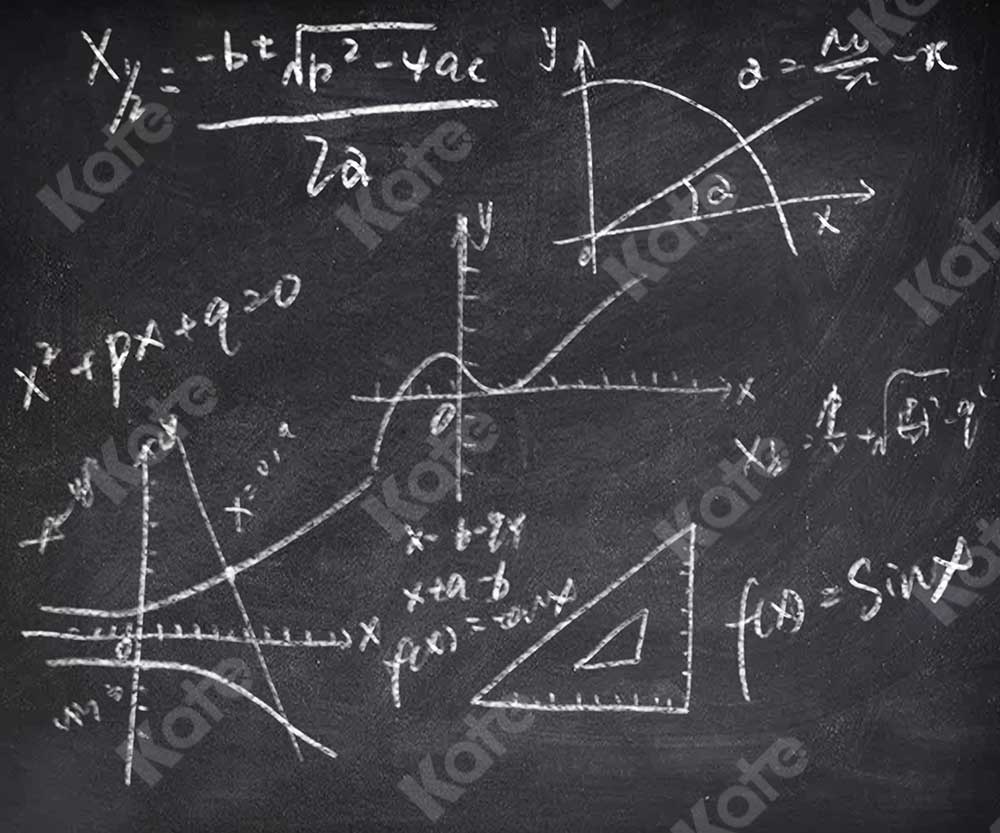 Kate Tableau Noir Retour à l'école Toile de fond pour la photographie conçue par JFCC - Kate Backdrop FR