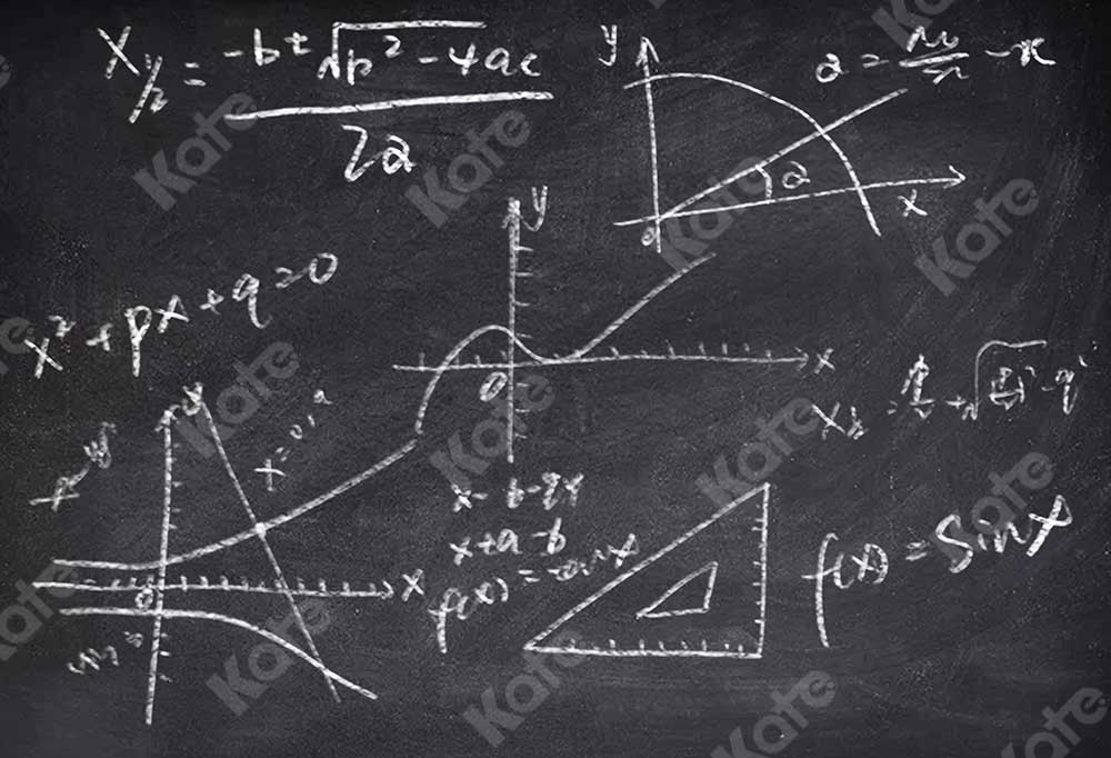Kate Tableau Noir Retour à l'école Toile de fond pour la photographie conçue par JFCC - Kate Backdrop FR
