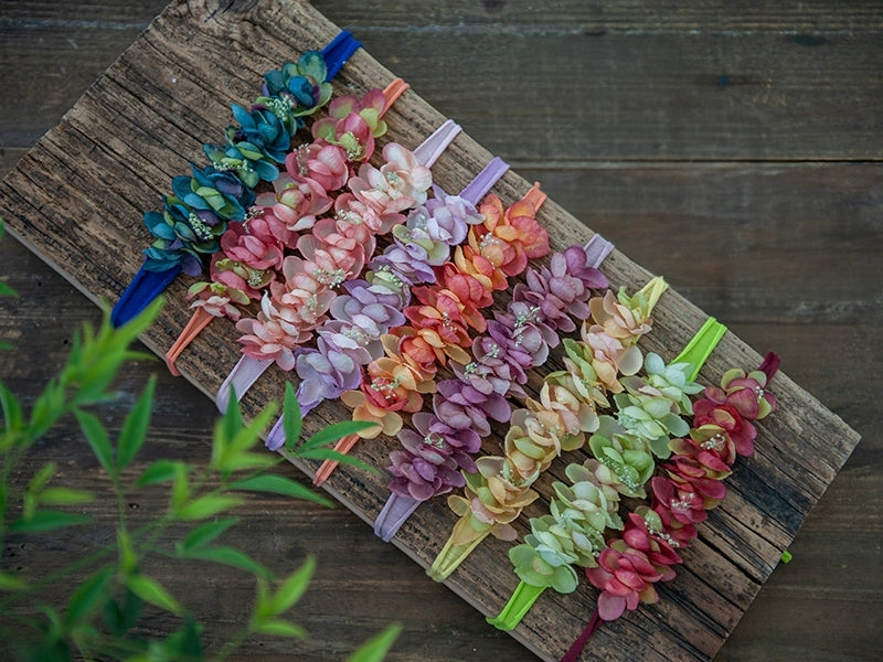 Kate Bandeau Floral Nouveau-né pour la photographie Ensemble M - Kate Backdrop FR