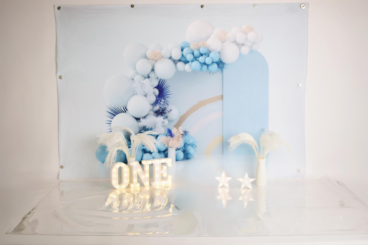 Kate Bohème Anniversaire Bleu Kit Photo - Kate Backdrop FR